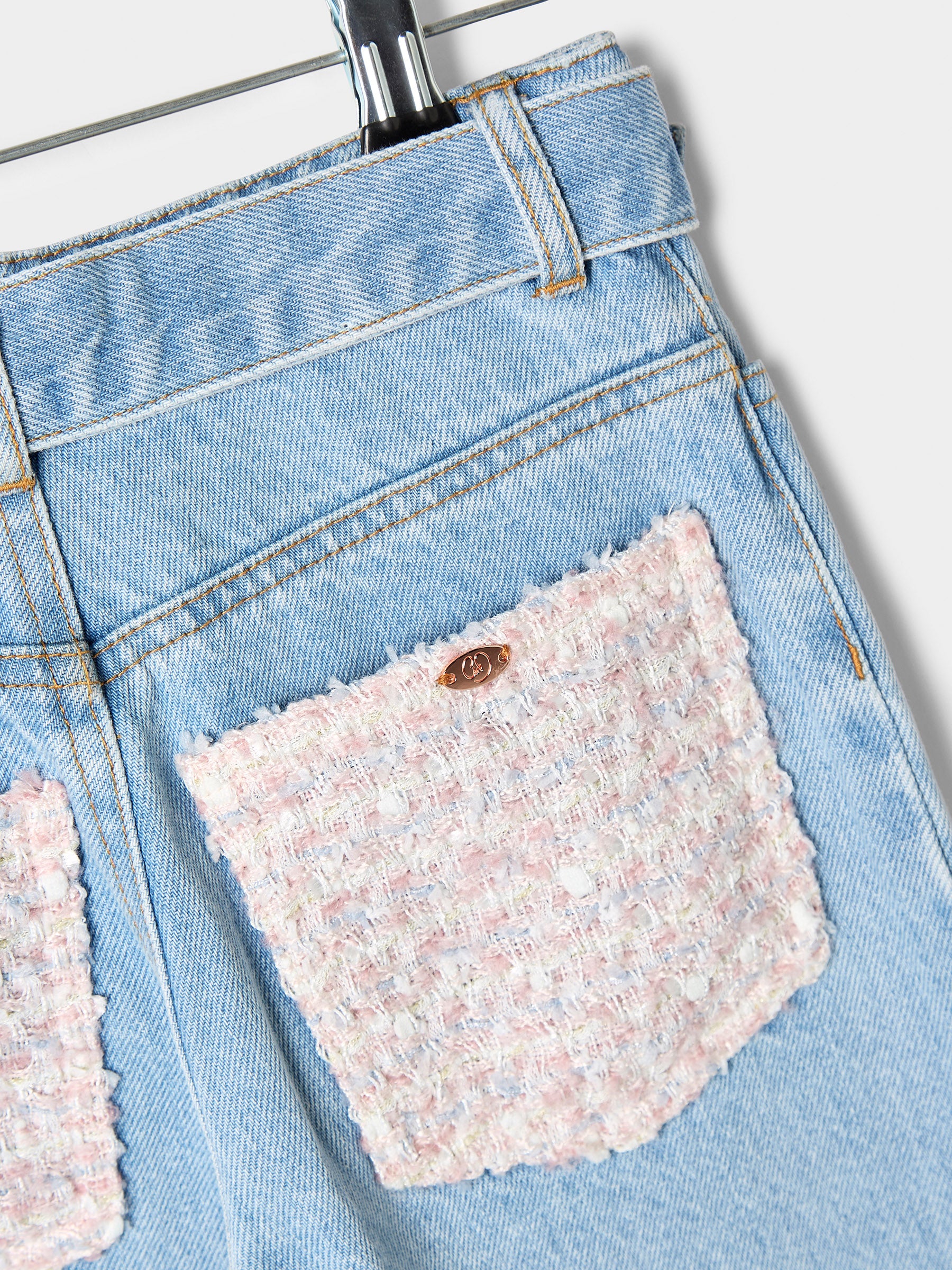 Sena Wide Leg belted jean