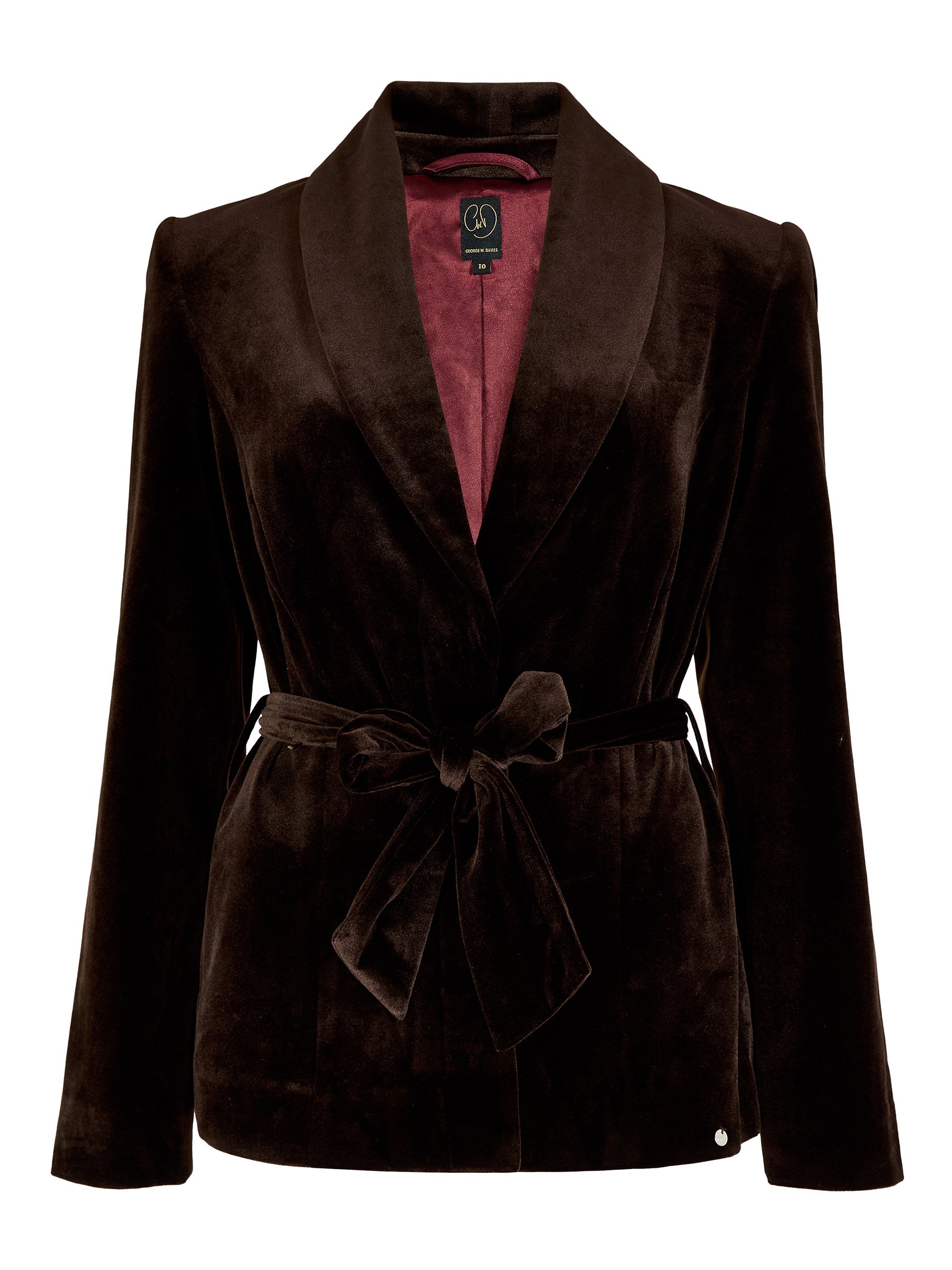 Claire Chocolate Velvet Jacket