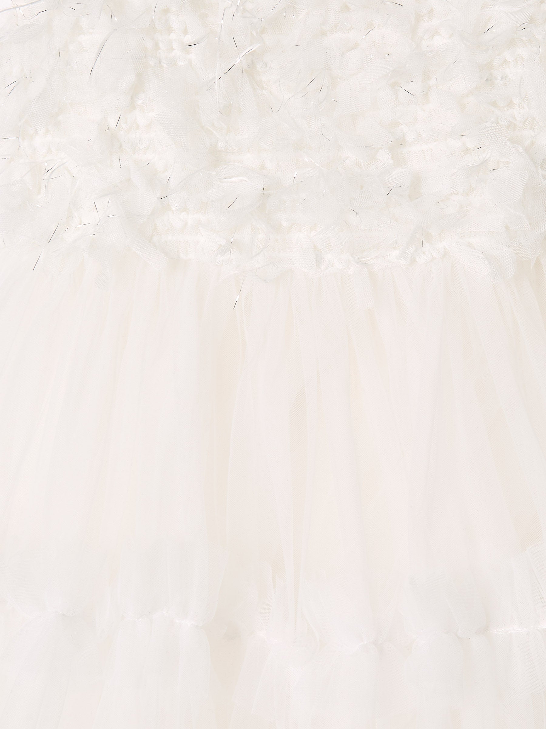GWD Filly Ruffle Princess Dress – White Tulle Flower Girl & Party Dress