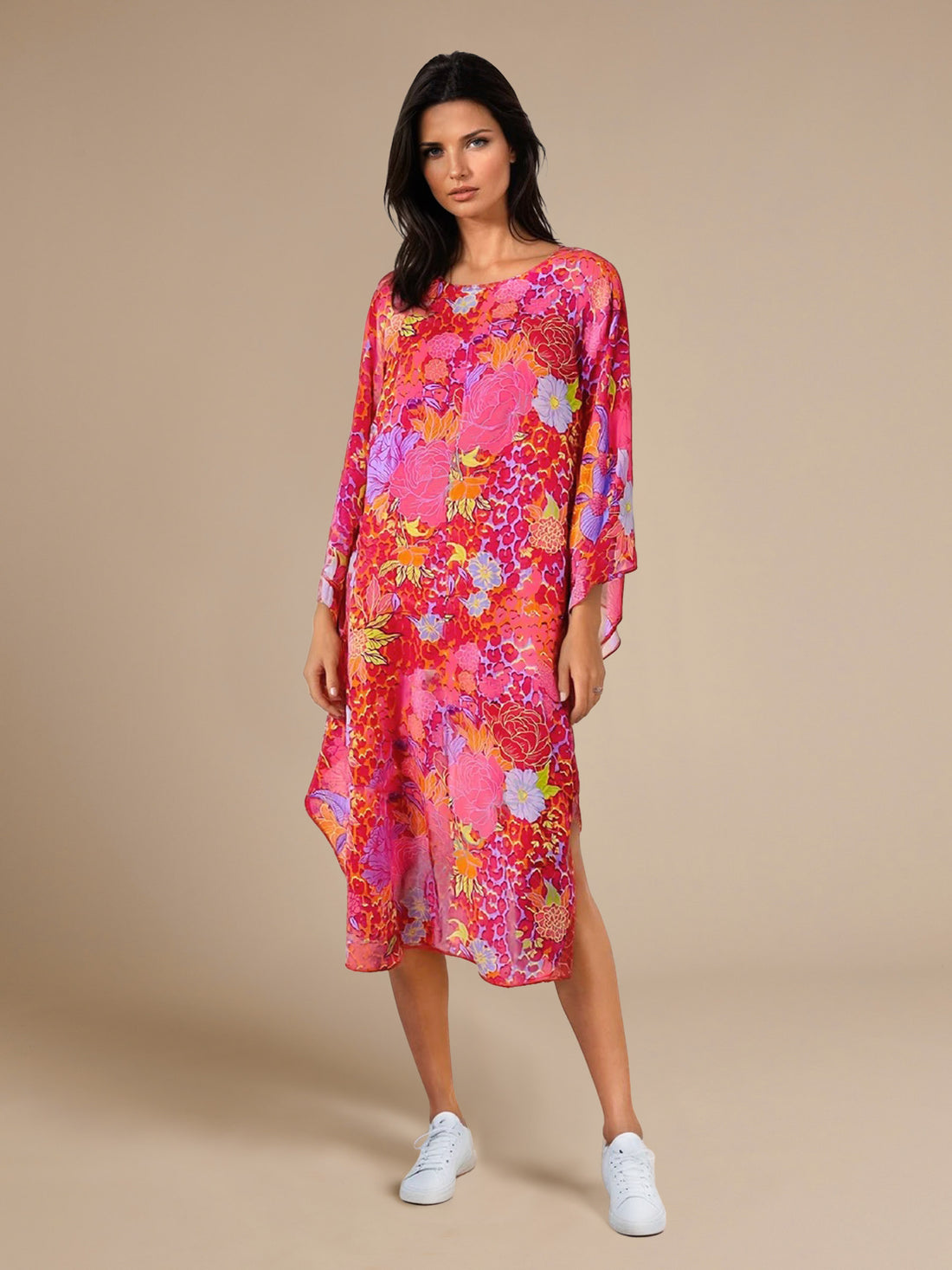 GWD Diane Floral Kaftan Style Midi Dress