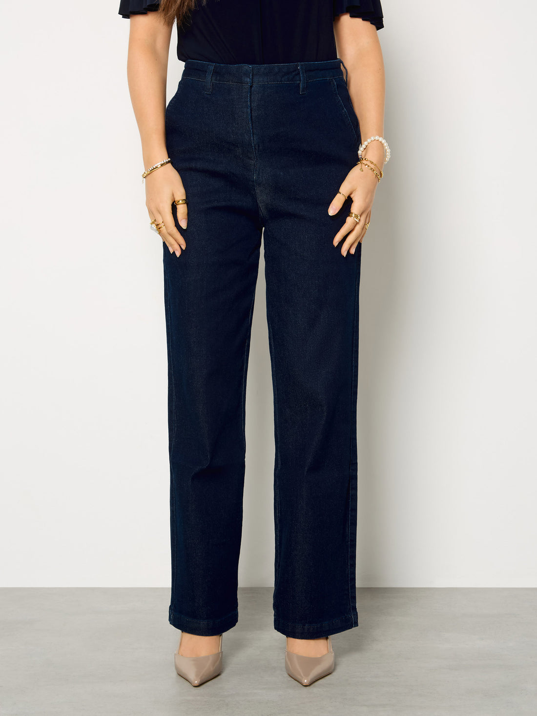 GWD Dixie Dark Indigo Straight Leg Denim Jean