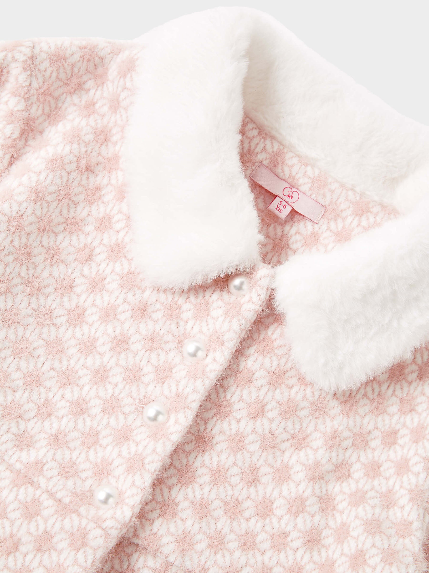 GWD Jamelia Textured Pink Coat