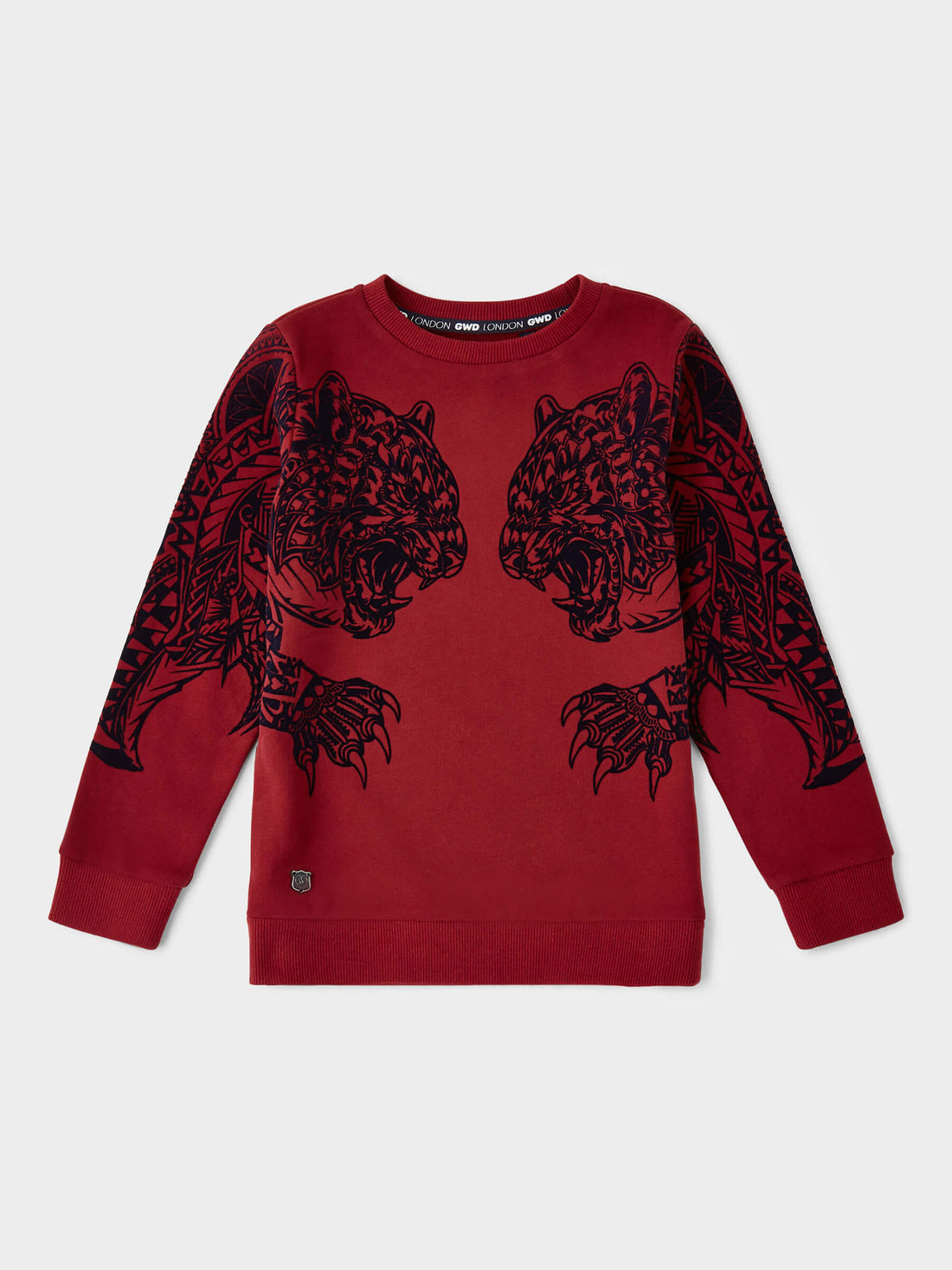 Rajah Flocked Sweatshirt | GWD Fashion