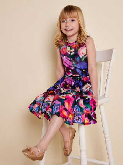 Margot Orchid Printed Dress