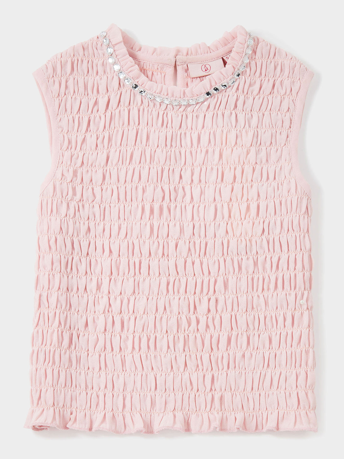 GWD Lisa Shirred Diamante Top