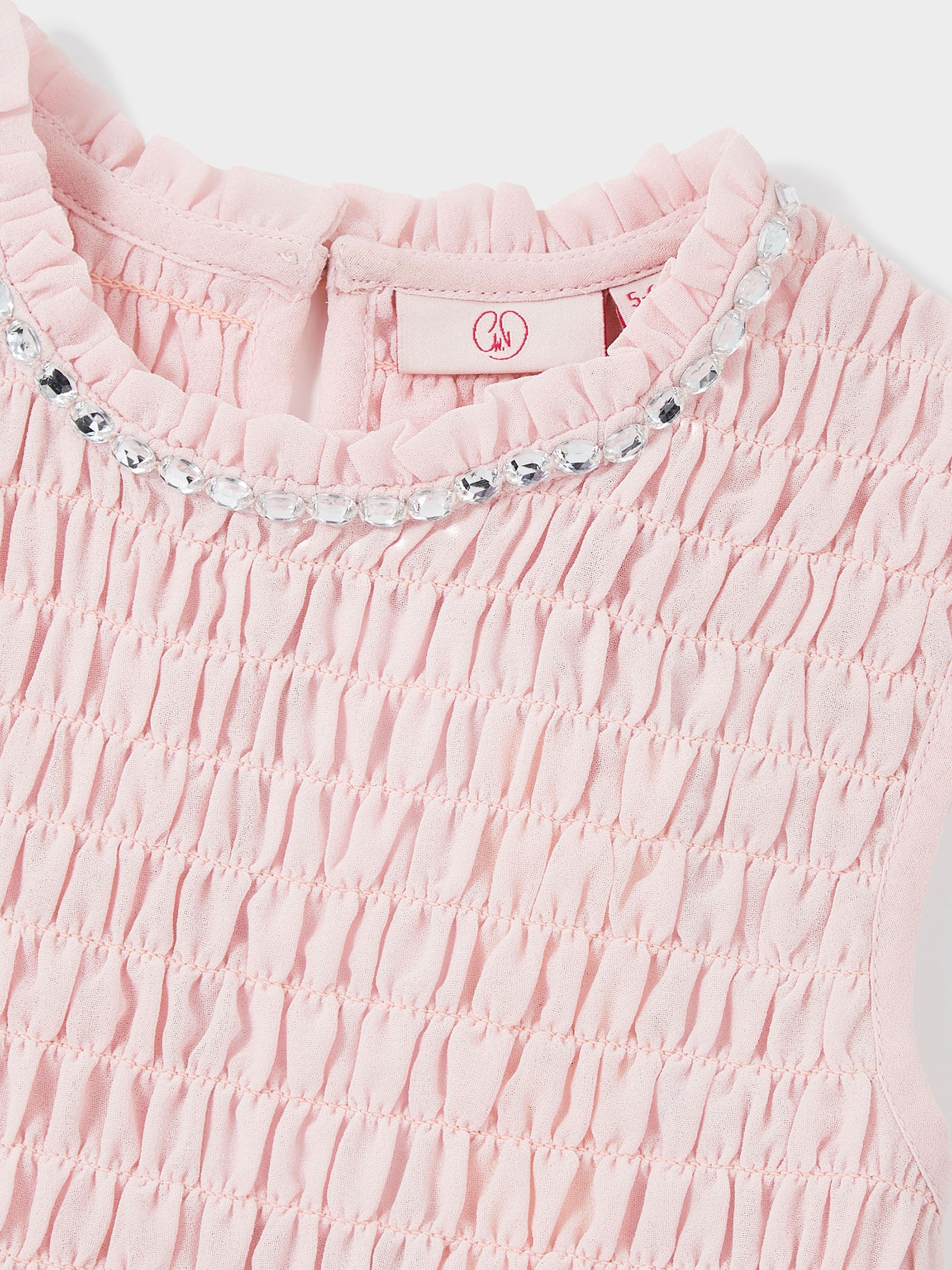 GWD Lisa Shirred Diamante Top