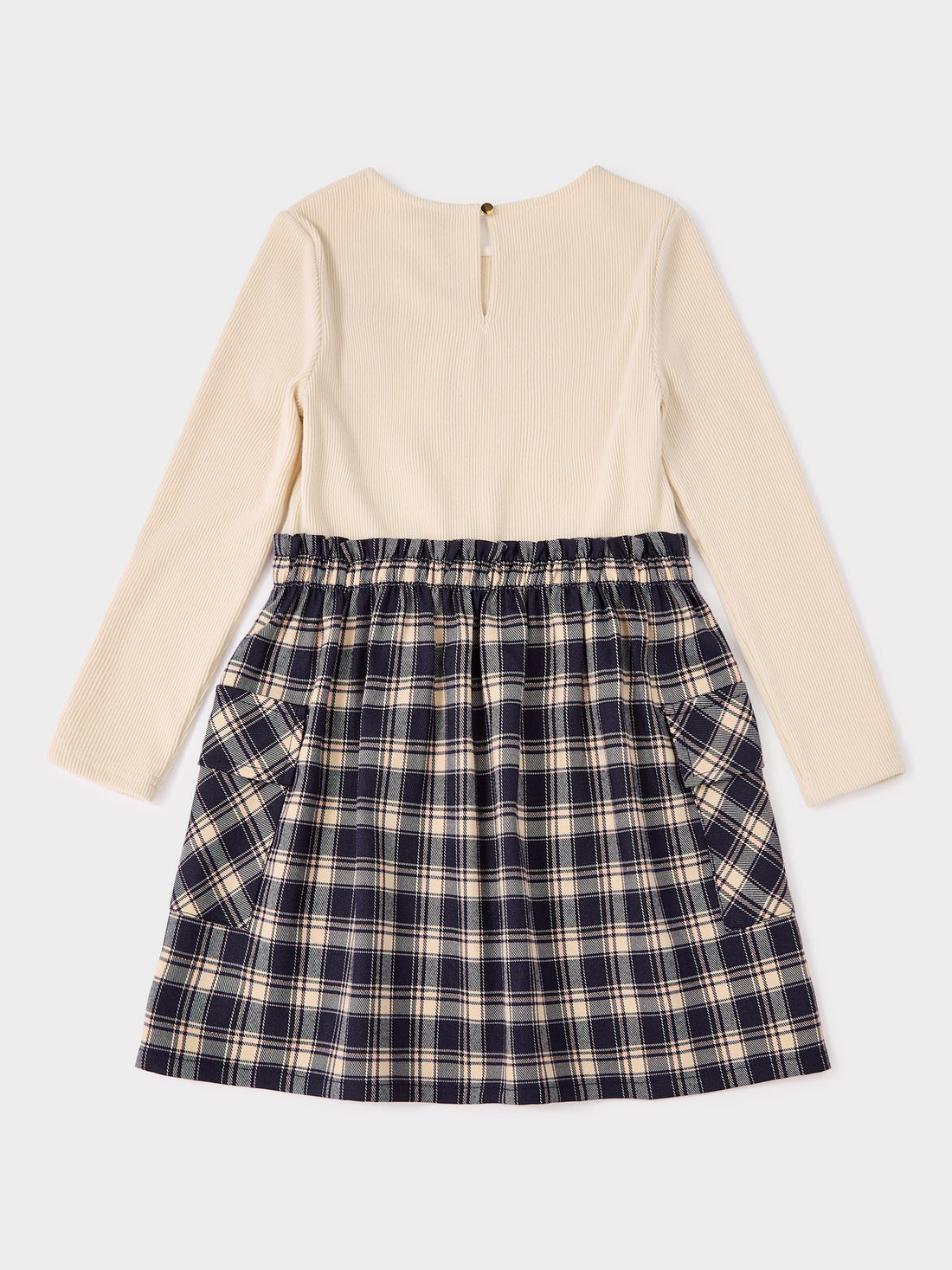 GWD Mellie 2-in-1 Dress with Check Skirt and Knit Top