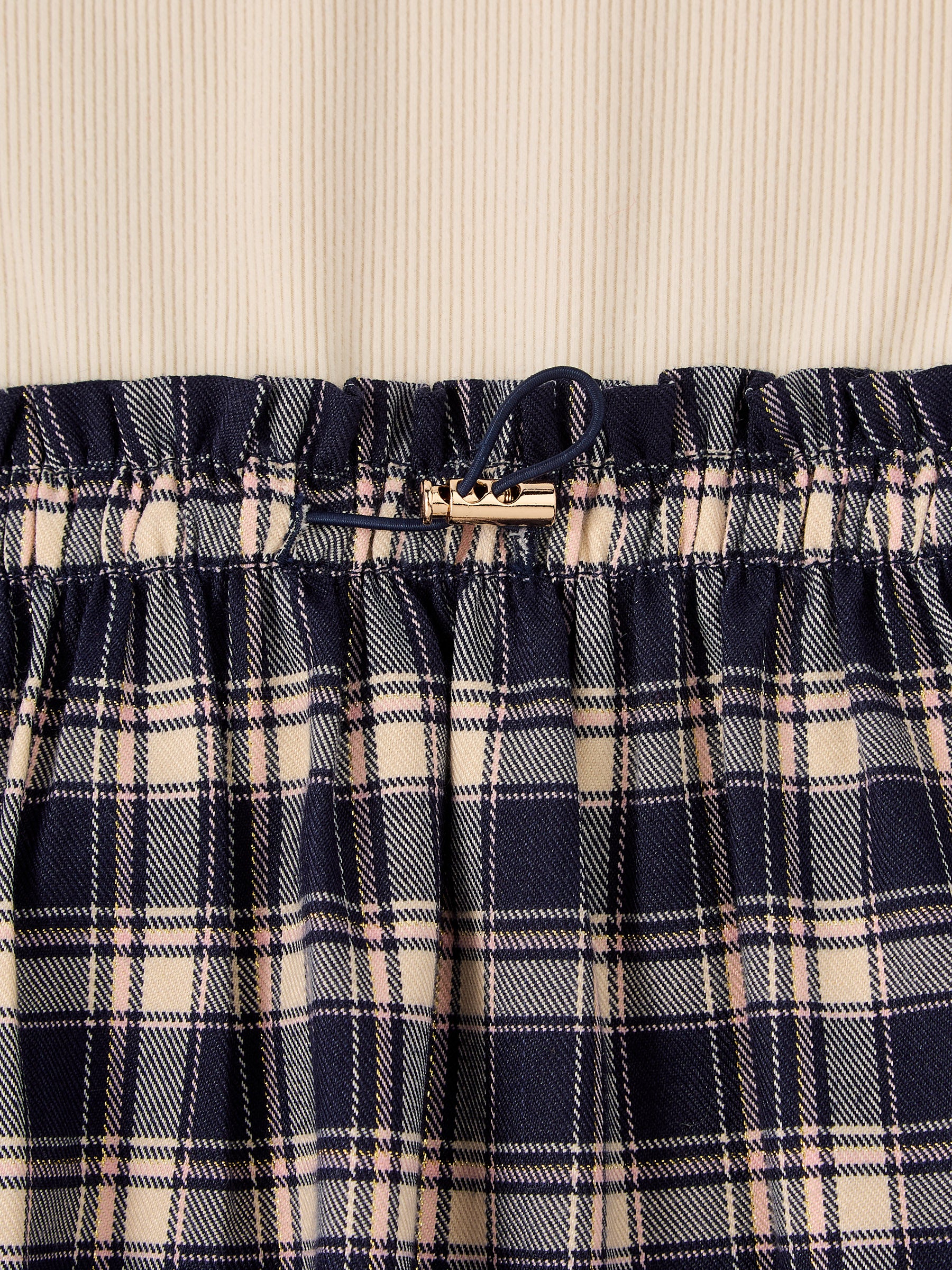 GWD Mellie 2-in-1 Dress with Check Skirt and Knit Top
