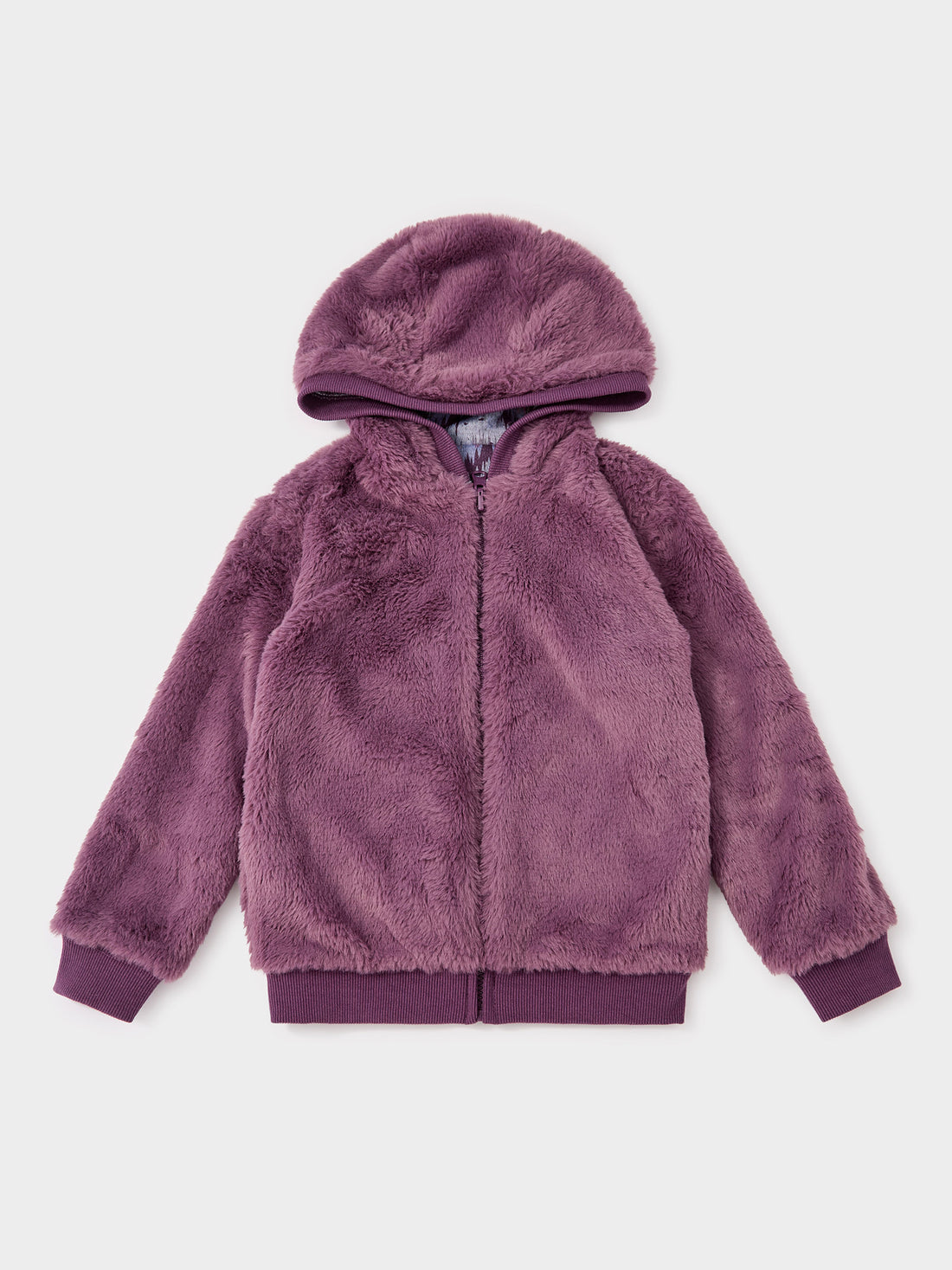 GWD Ziggy Ava Multi-Print Reversible Faux Fur Hooded Jacket