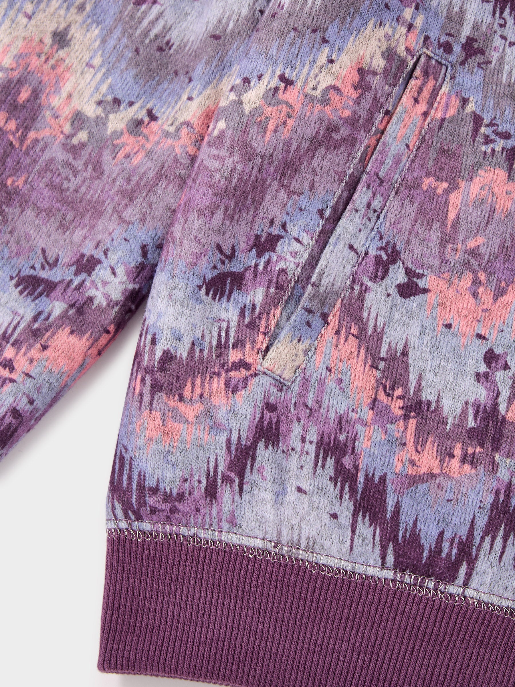 GWD Ziggy Ava Multi-Print Reversible Faux Fur Hooded Jacket