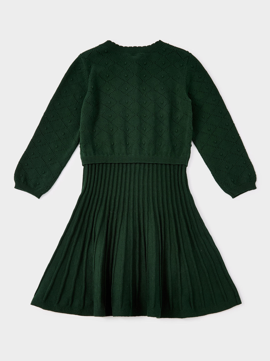 GWD Darcie Green Knitted 2-in-1 Dress