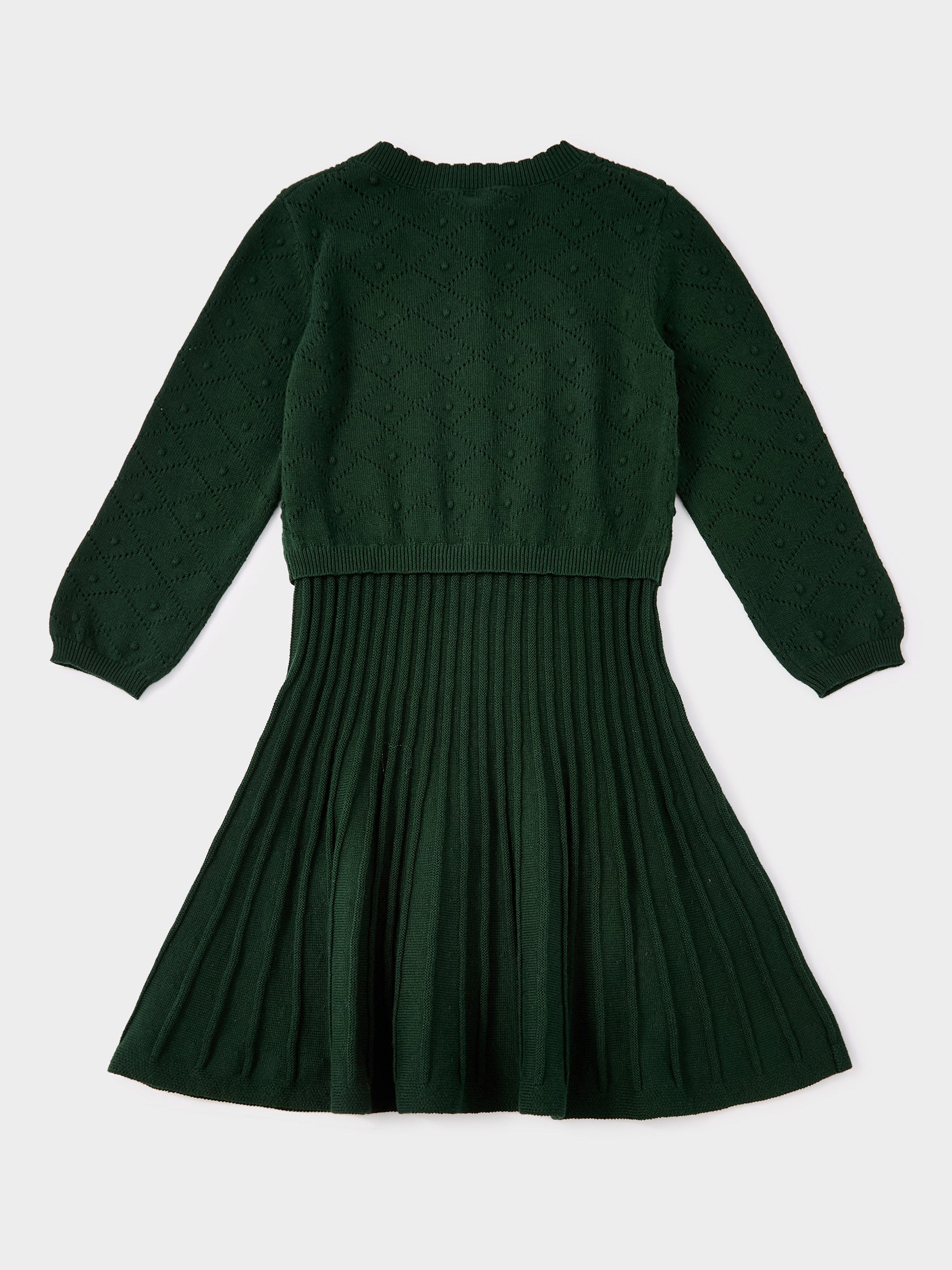 GWD Darcie Green Knitted 2-in-1 Dress