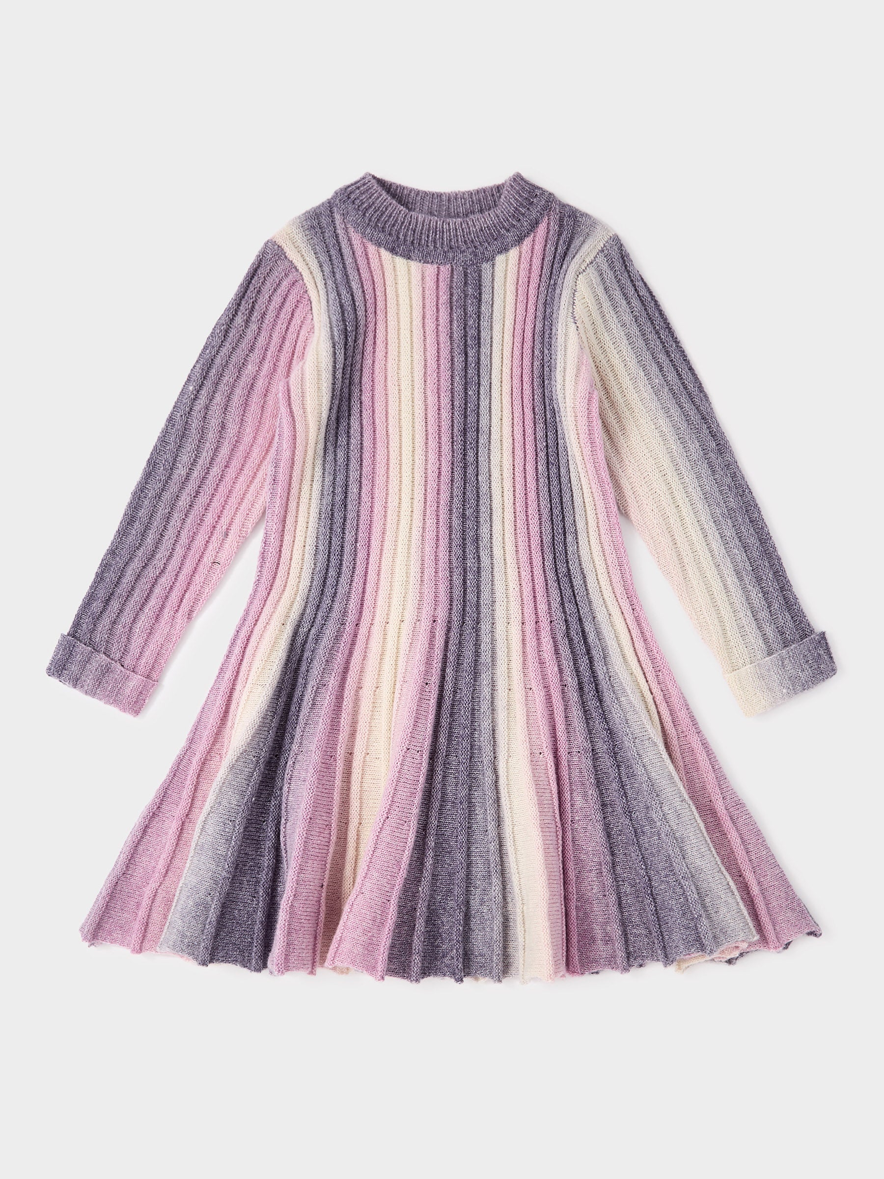 Jelly Lilac Ombre Knitted Dress | GWD Clothing