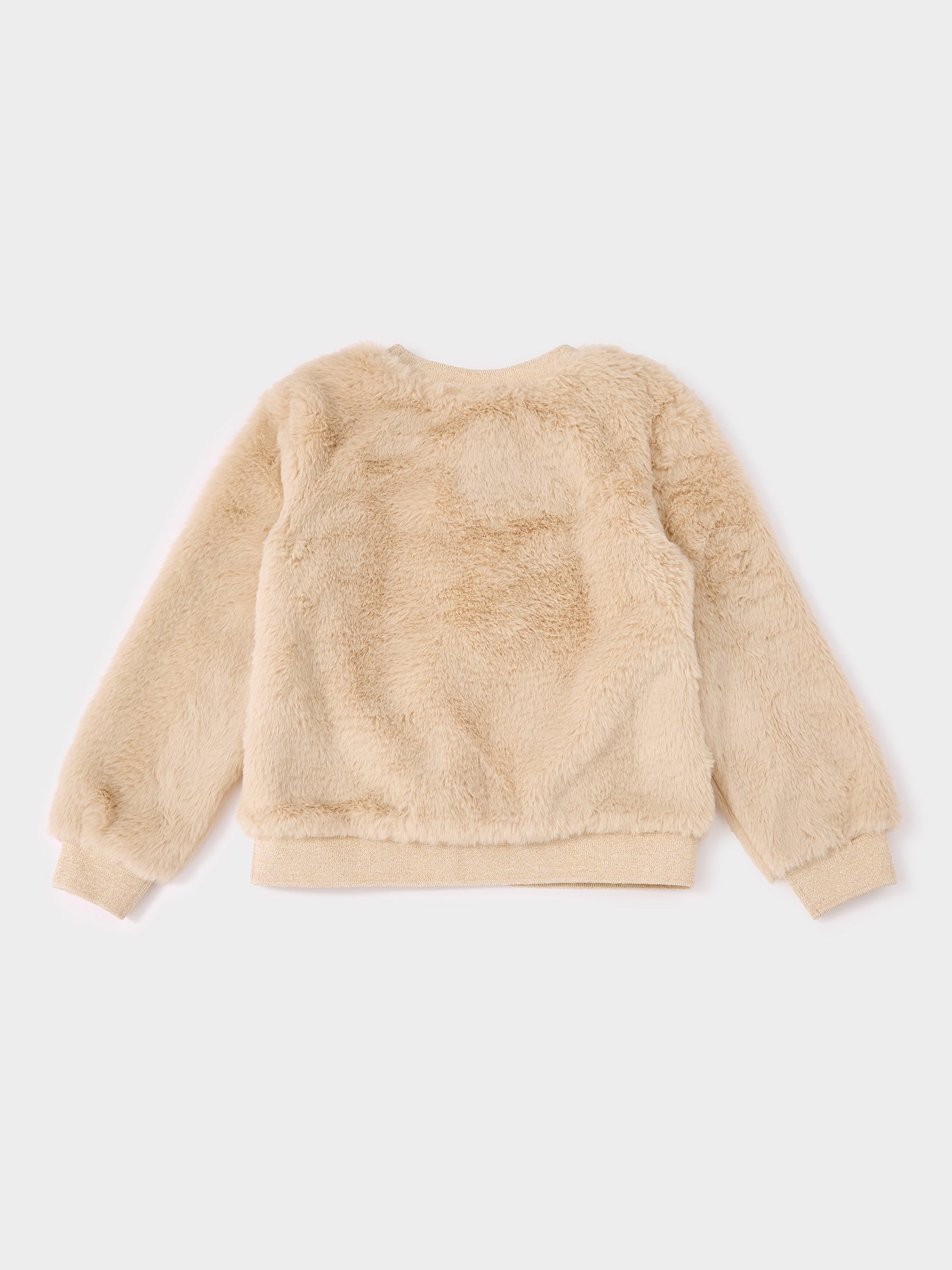 GWD Cathy Cream Fur Sweatshirt