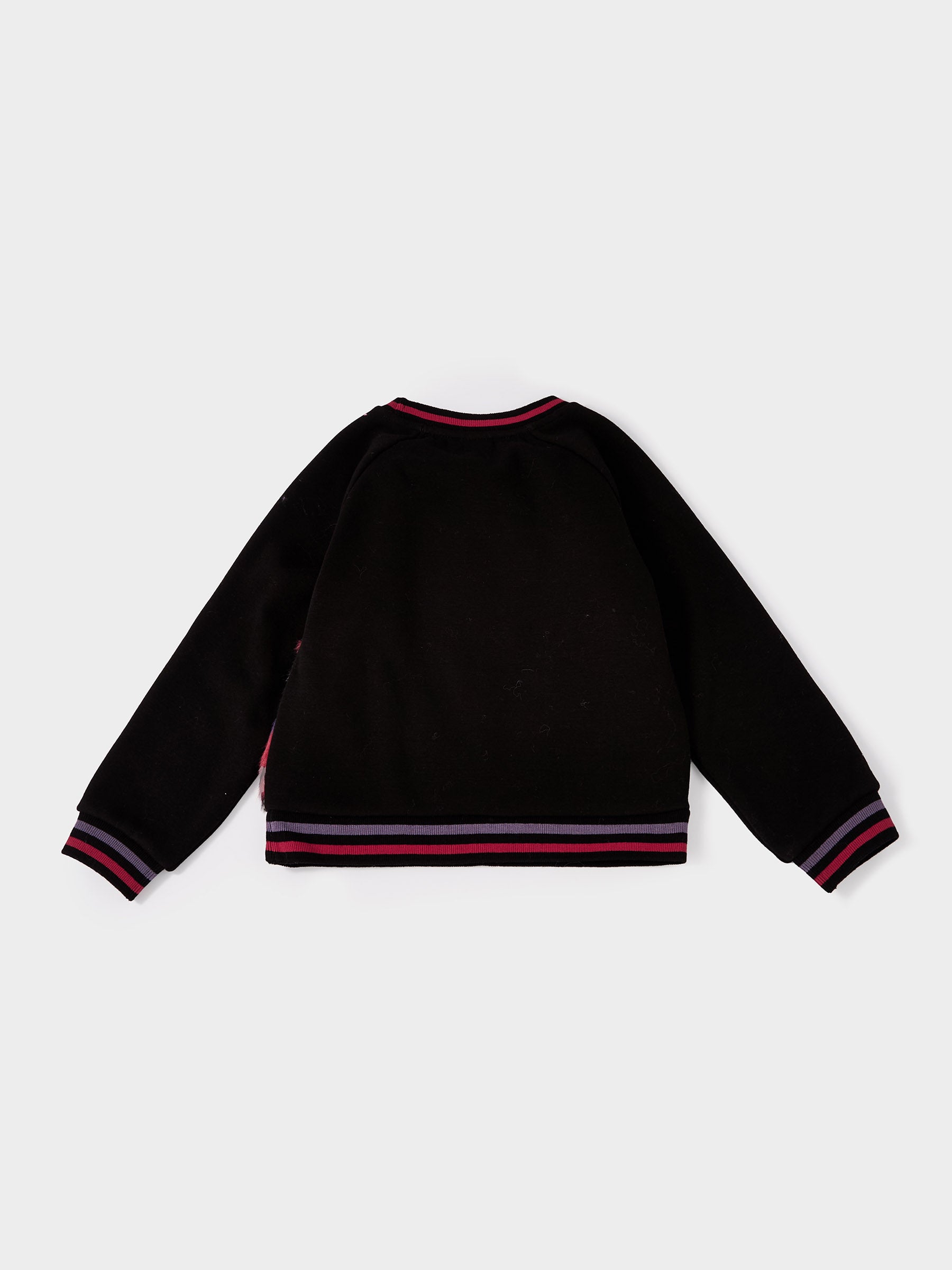 GWD Lulu Mae Floral Faux Fur Sweatshirt