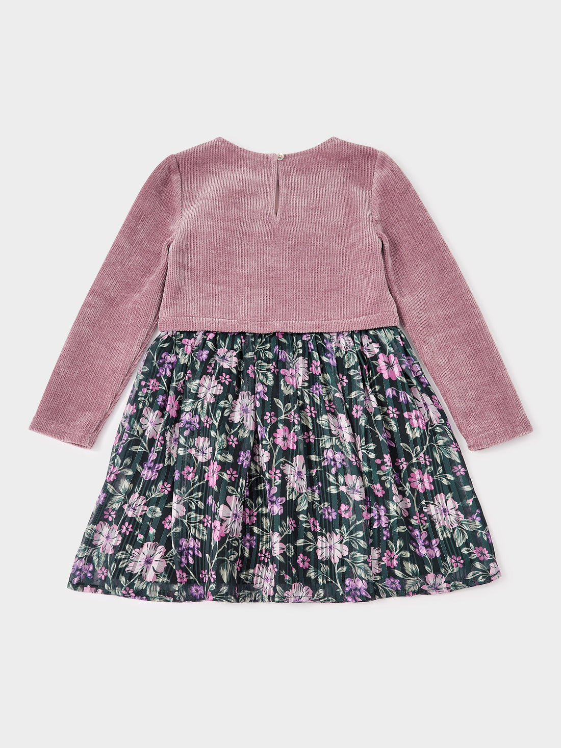 GWD Melody 2-in-1 Floral Print Dress with Pink Top