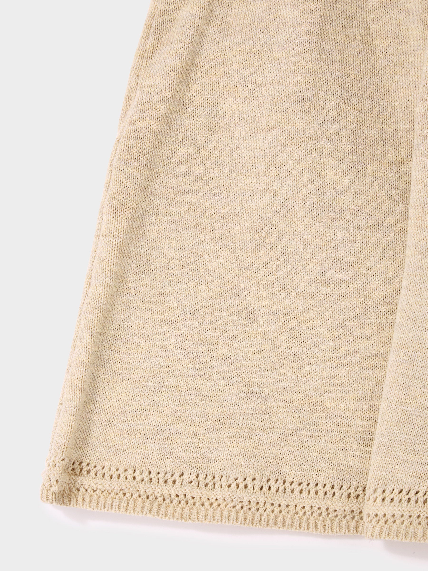 GWD Rita Beige Floral Hand Embroidered Knitted Dress