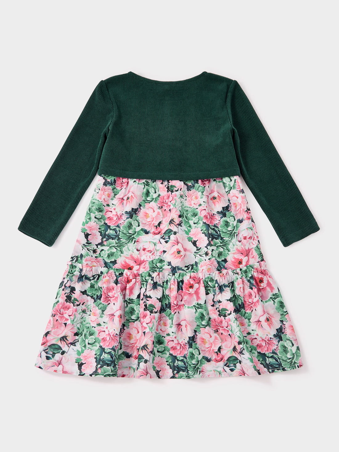 GWD Lily Floral Print Dress and Knitted Cardigan Set