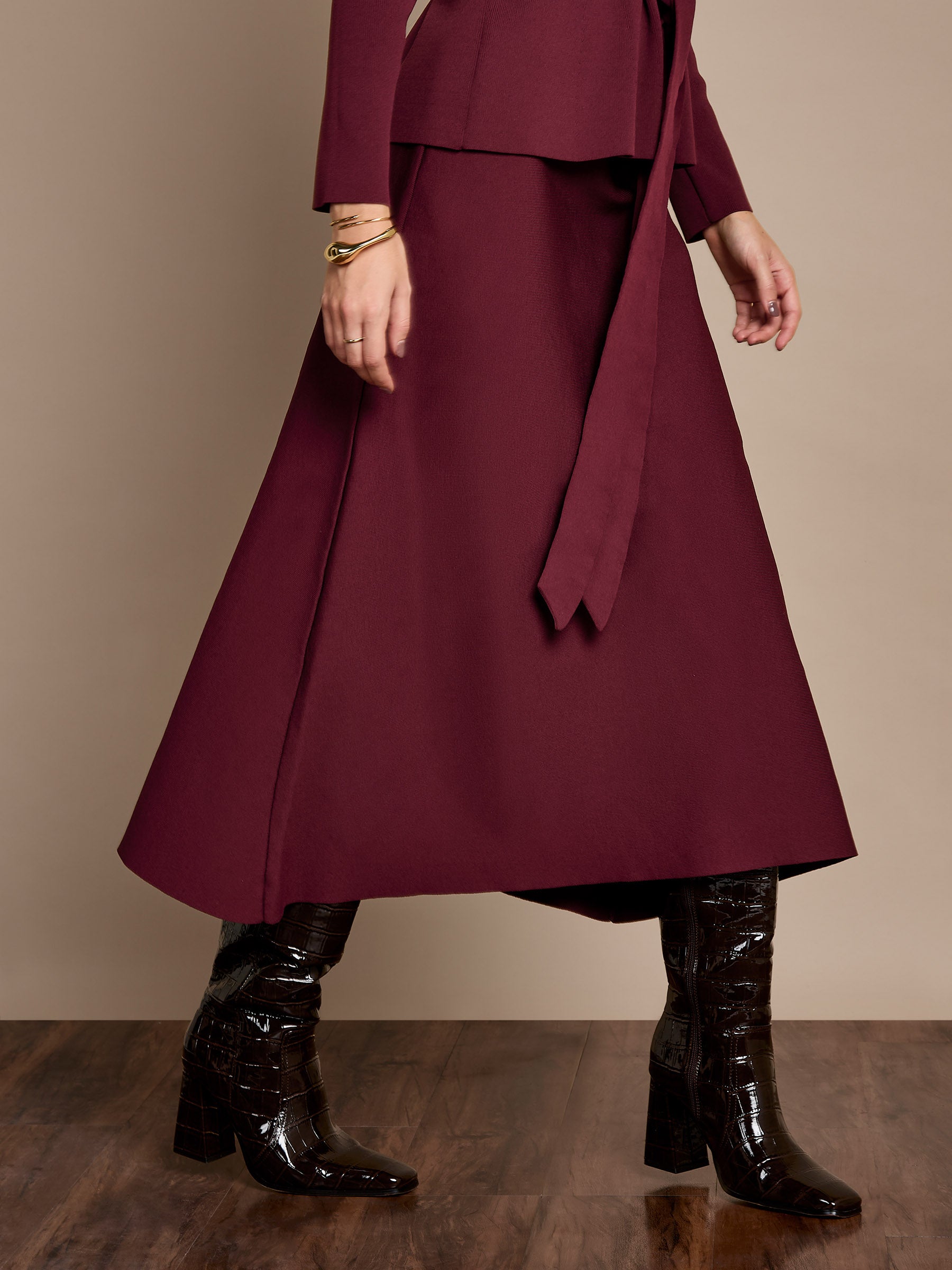 Iris Knitted Midi Skirt