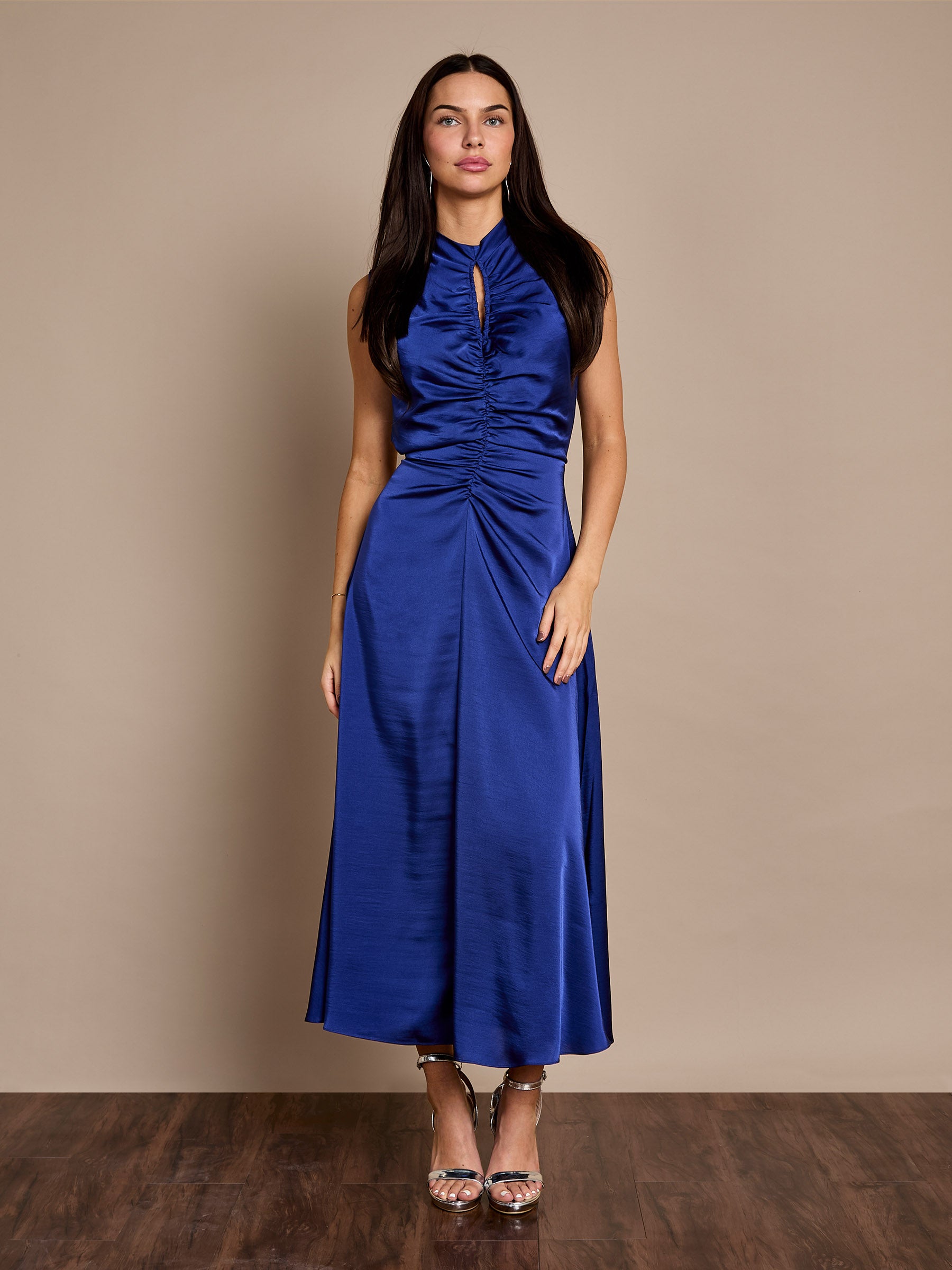 GWD Verity Satin Cobalt Maxi Dress