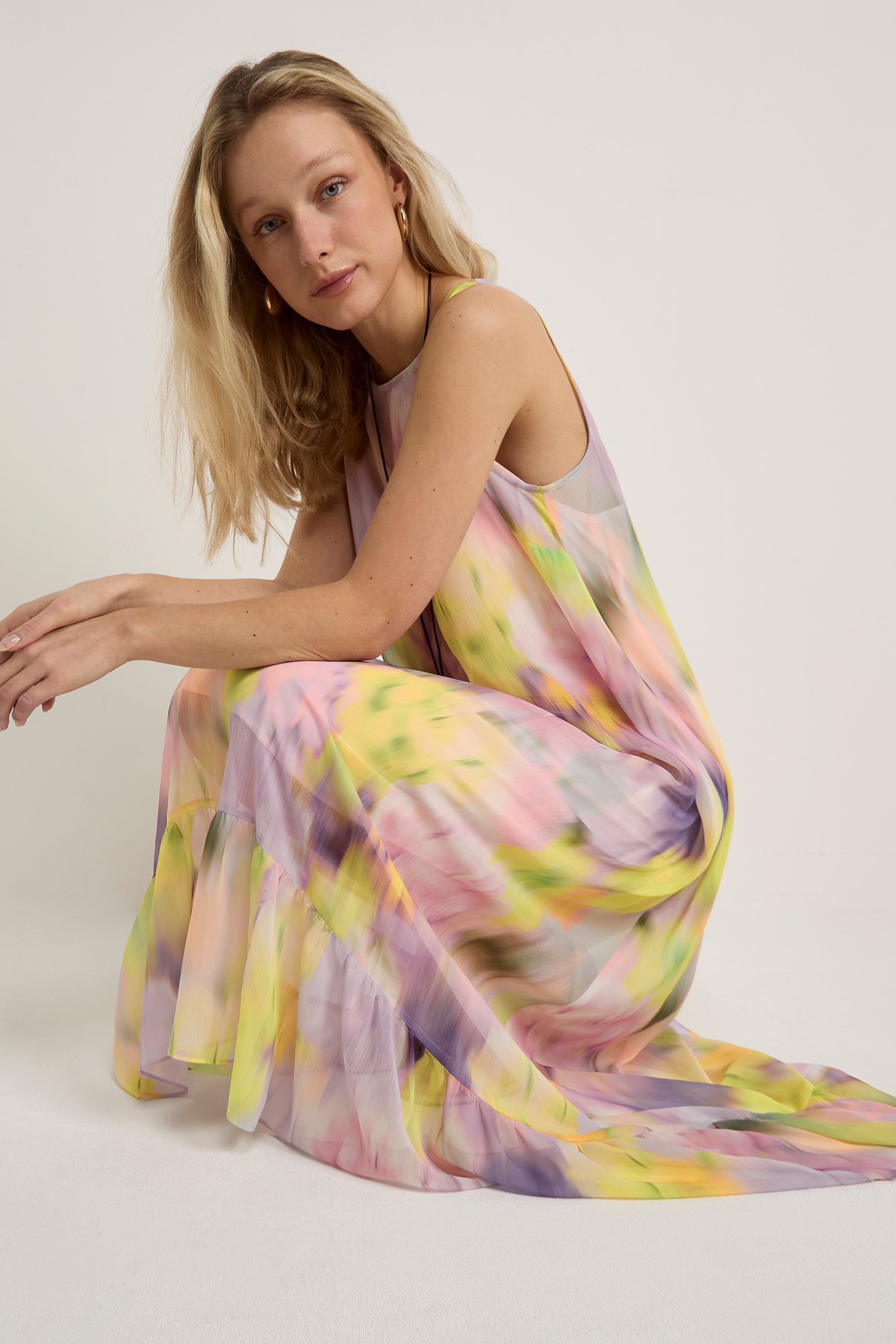 GWD Cecily Printed Sleeveless Maxi Dress