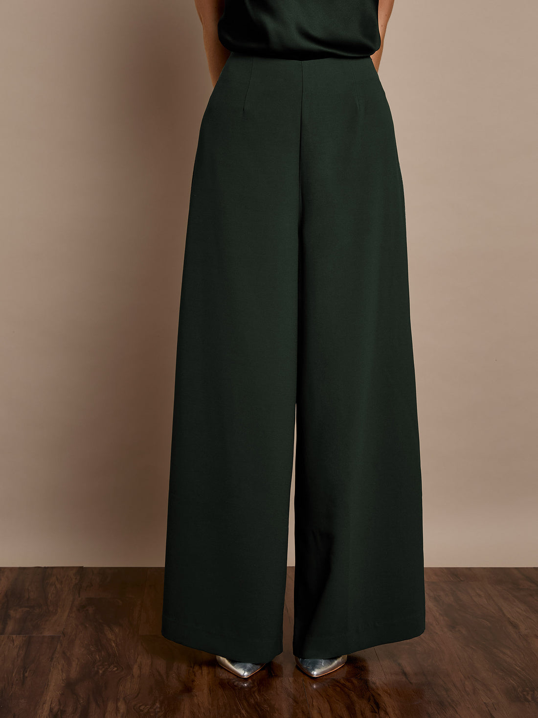 Winter Taylor Wide-Leg Green Trouser