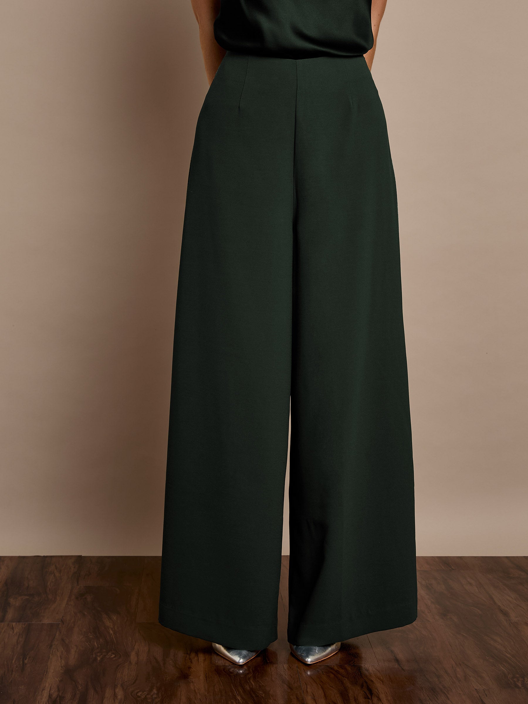 Winter Taylor Wide-Leg Green Trouser