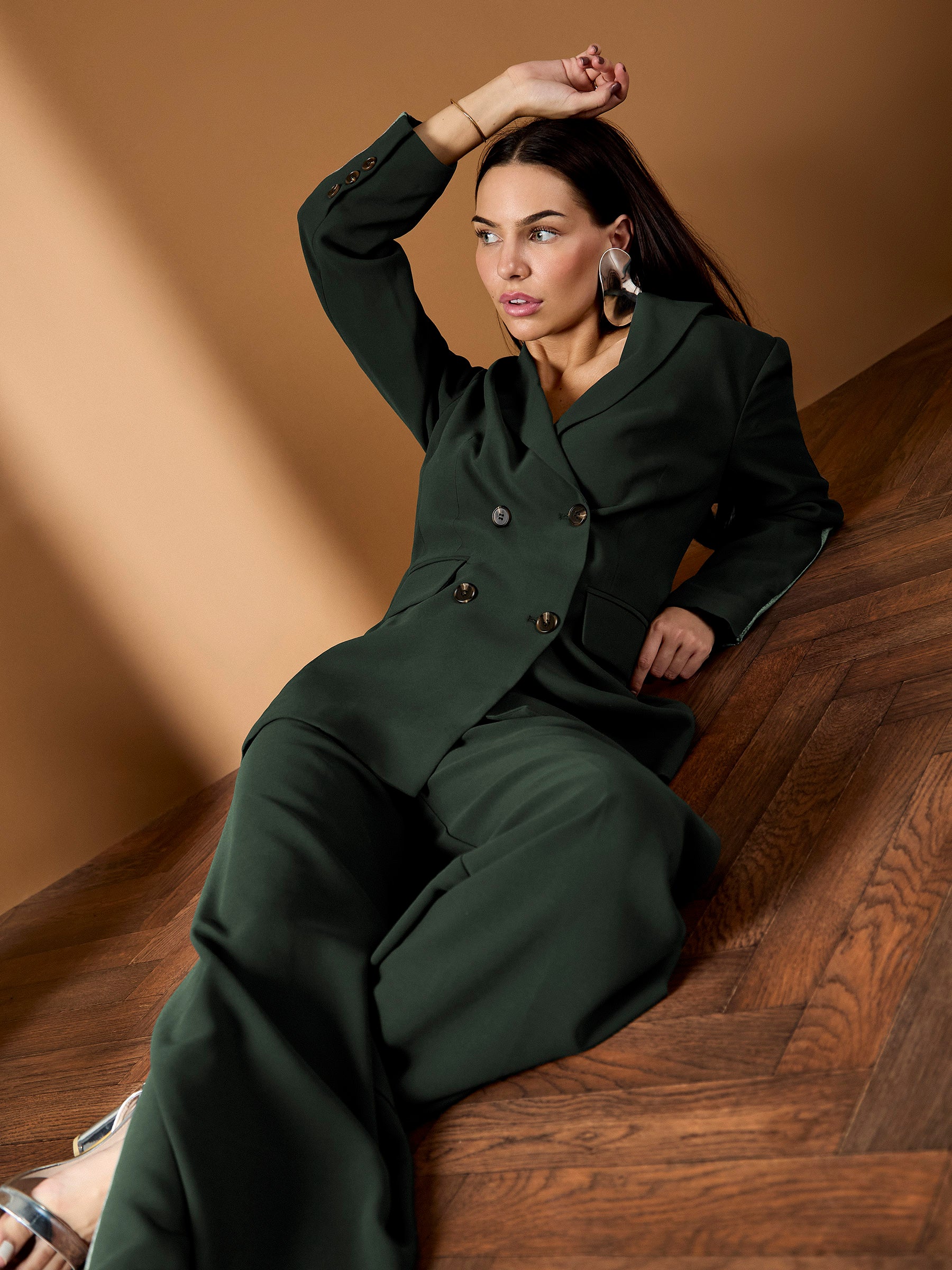 Winter Taylor Wide-Leg Green Trouser