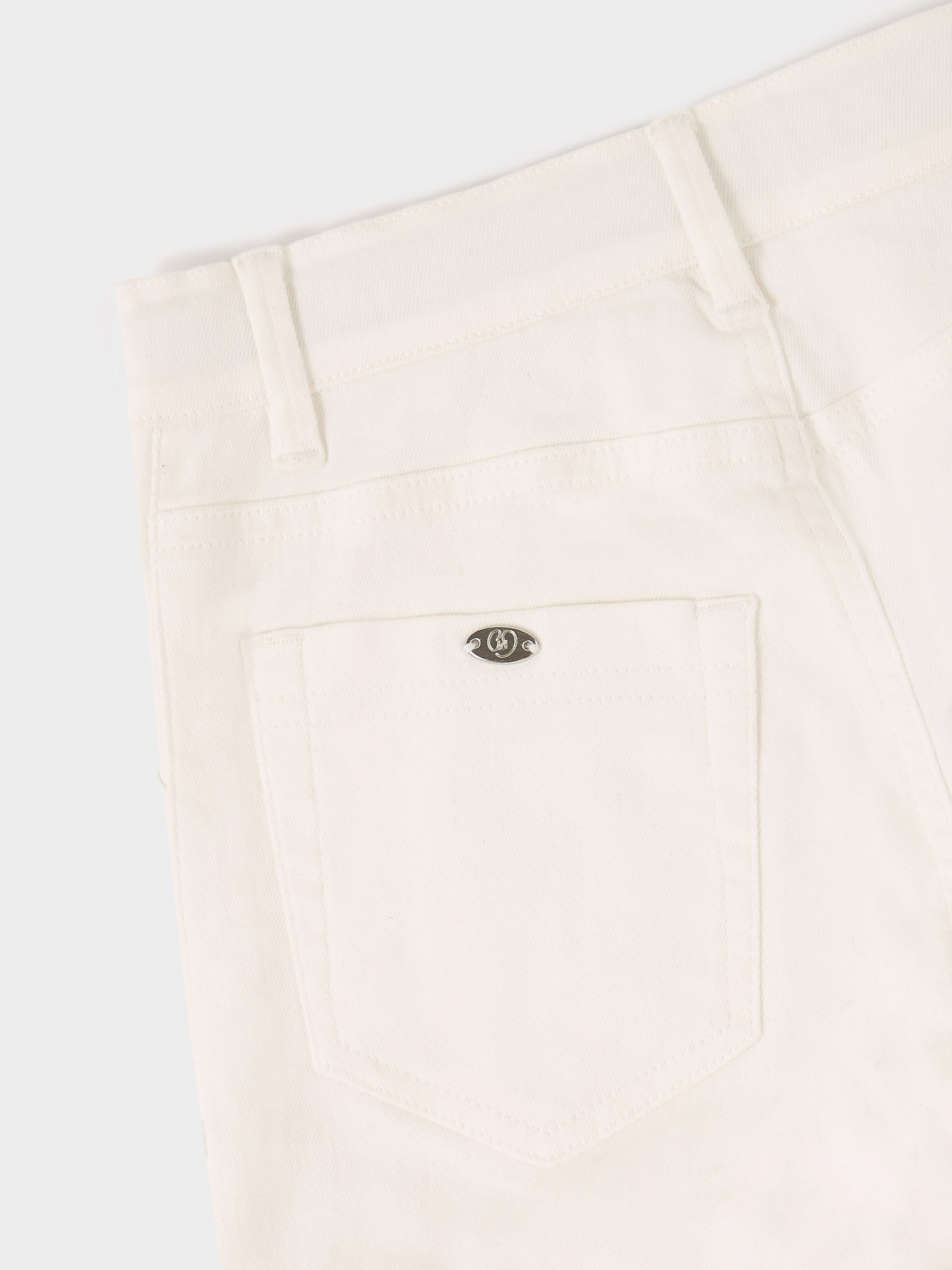 GWD Grace Cream Wide Leg Jean