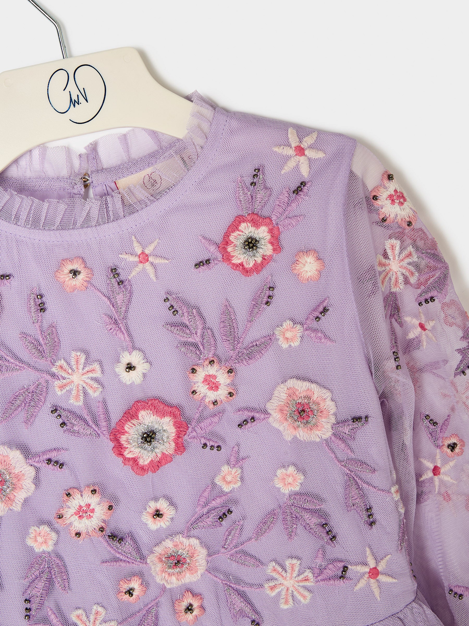 GWD Jazz Lilac Embroidered Dress