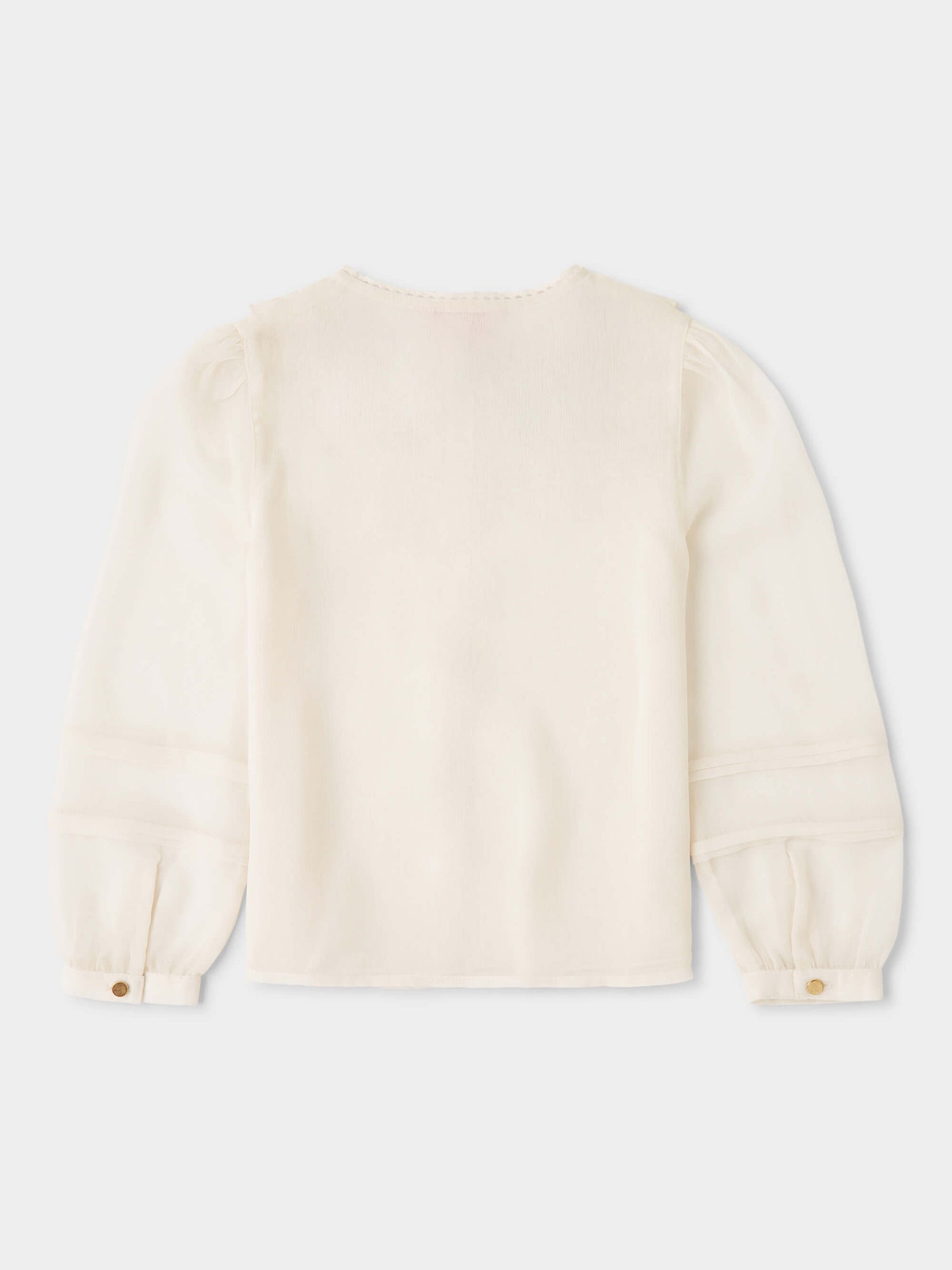 GWD Lacey Button Through Embroidered Blouse