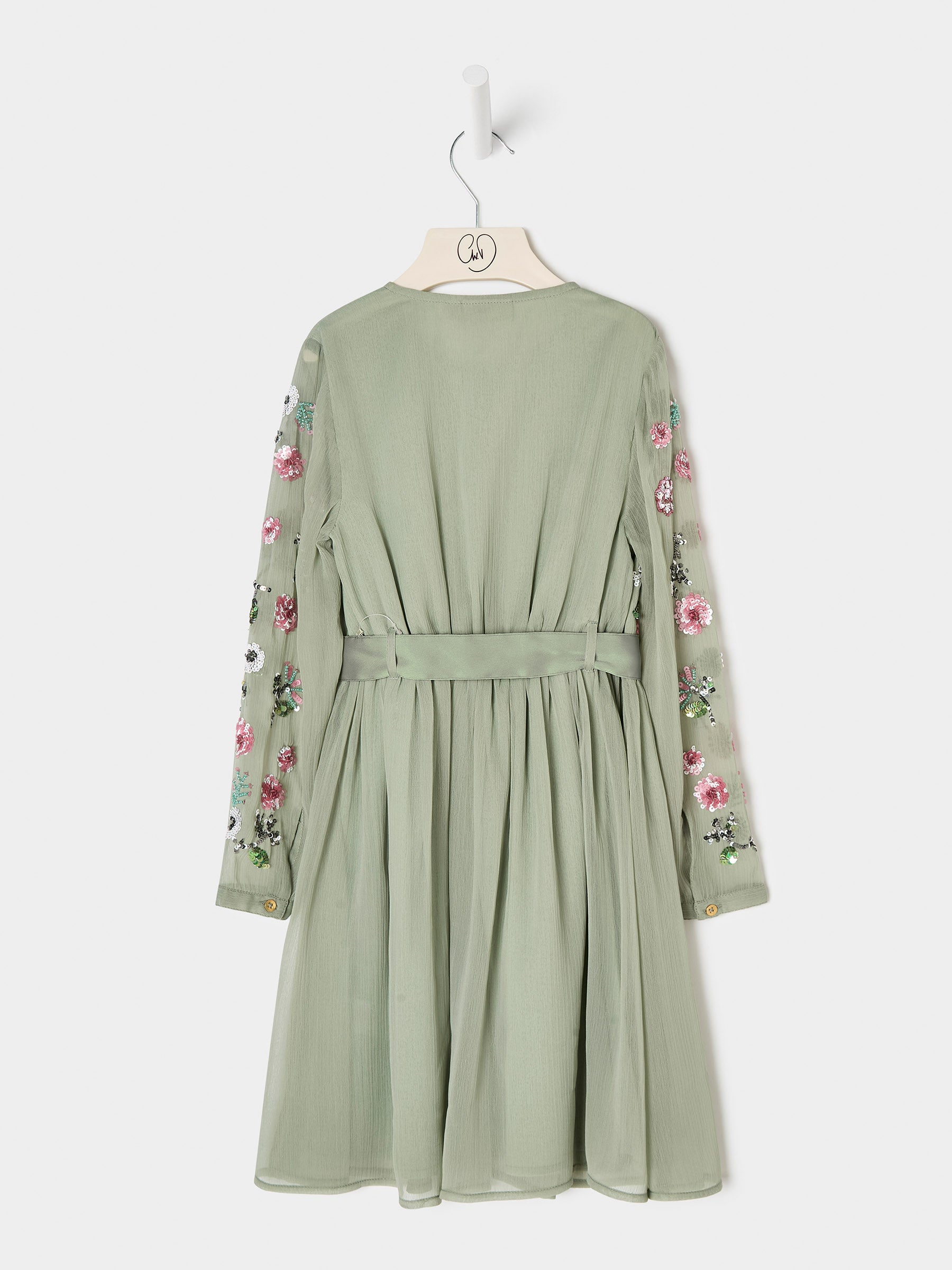 GWD Emmie Embellished Dress Sage
