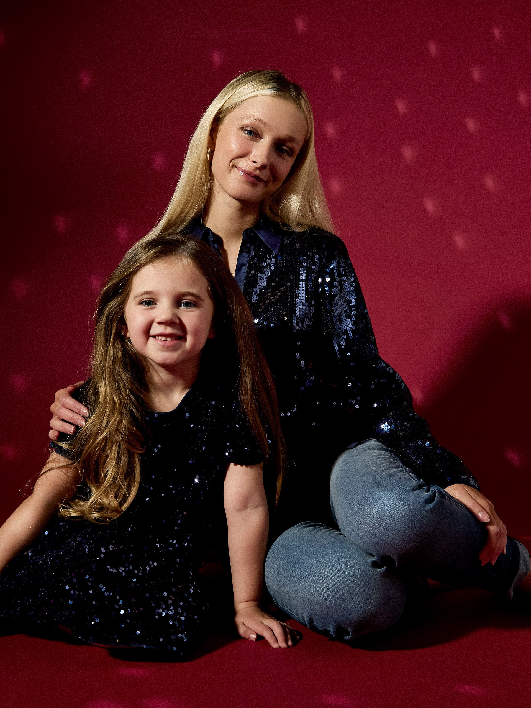 GWD Luna Navy Sequin Shirt