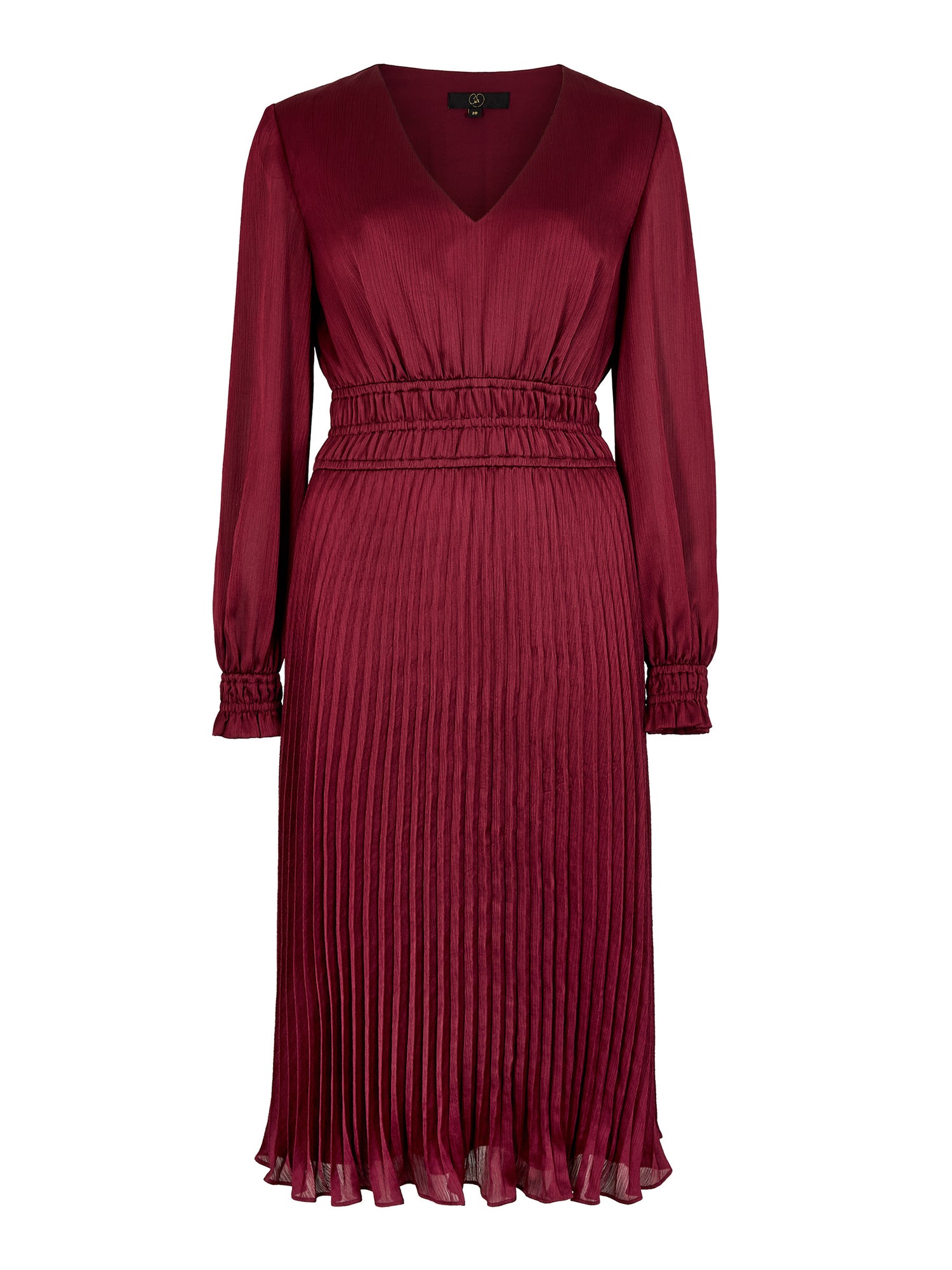 GWD Petal Glossy Satin Knee Length Dress