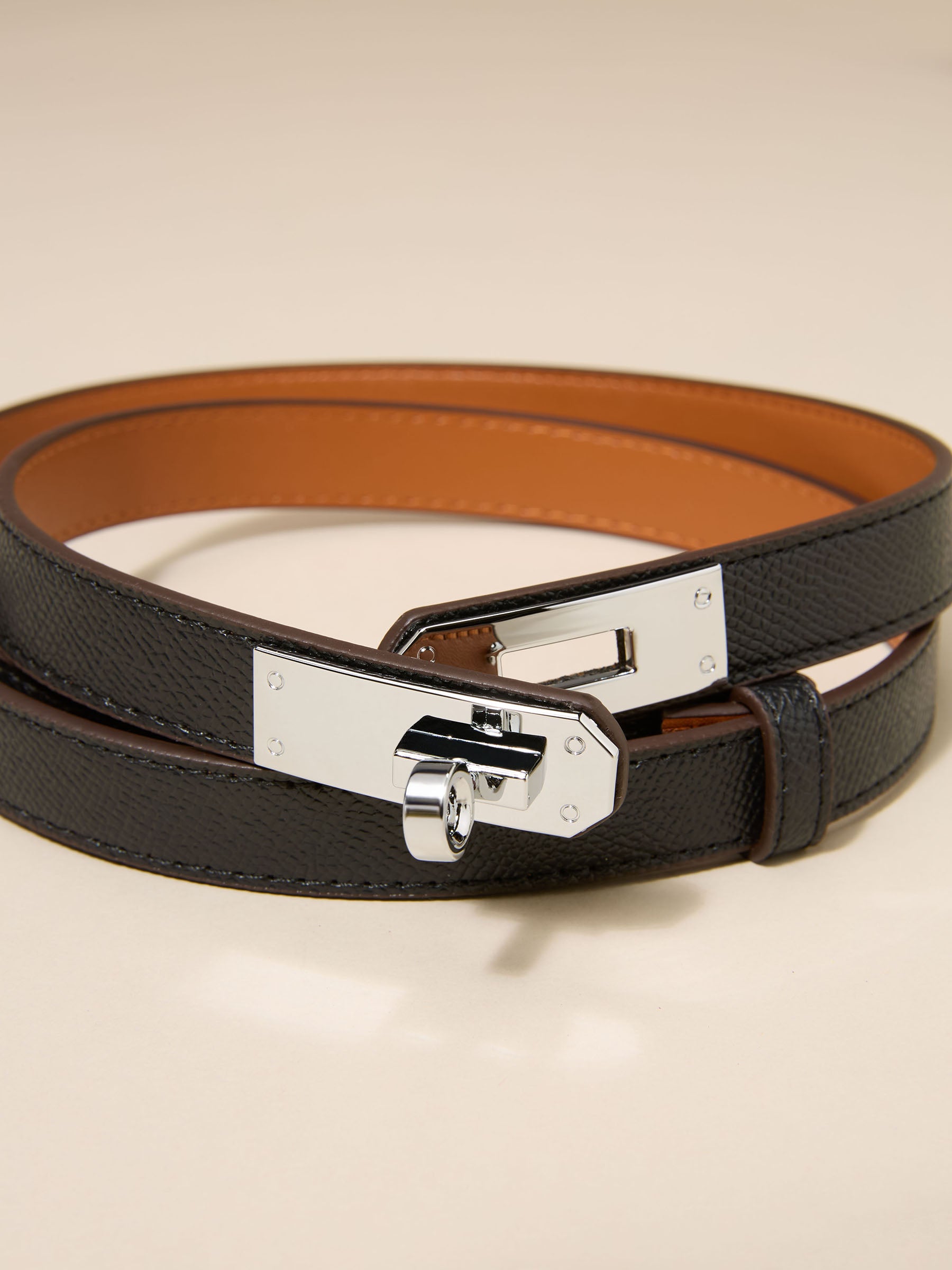 GWD Philipa Buckle Belt Collection, Camel, Brown, and Black