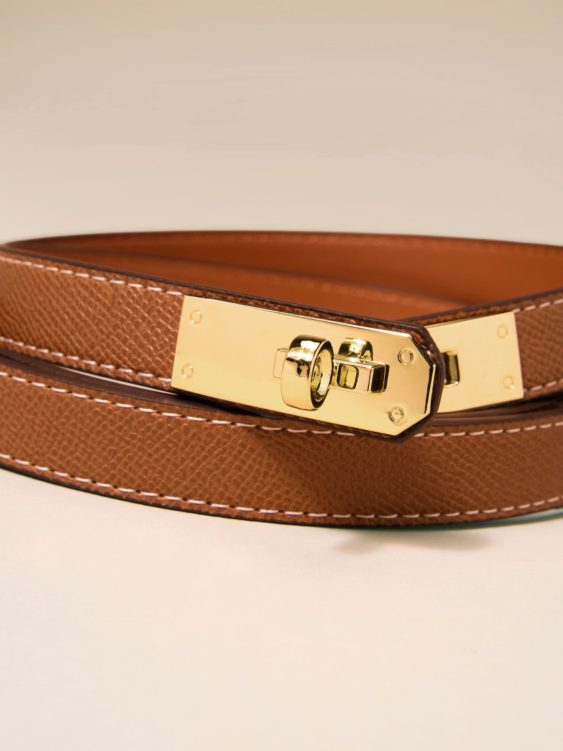 GWD Philipa Buckle Belt Collection, Camel, Brown, and Black