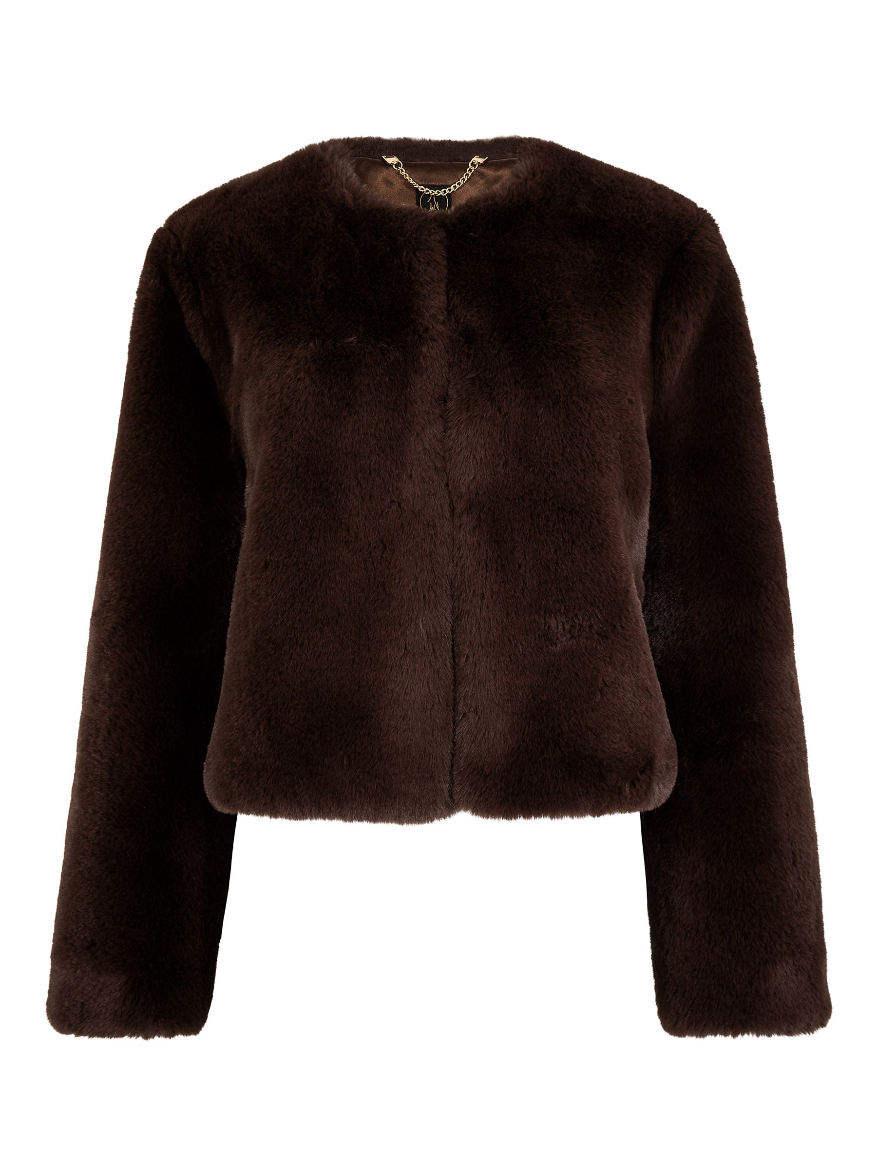 Reece Faux Fur Chocolate Brown Jacket