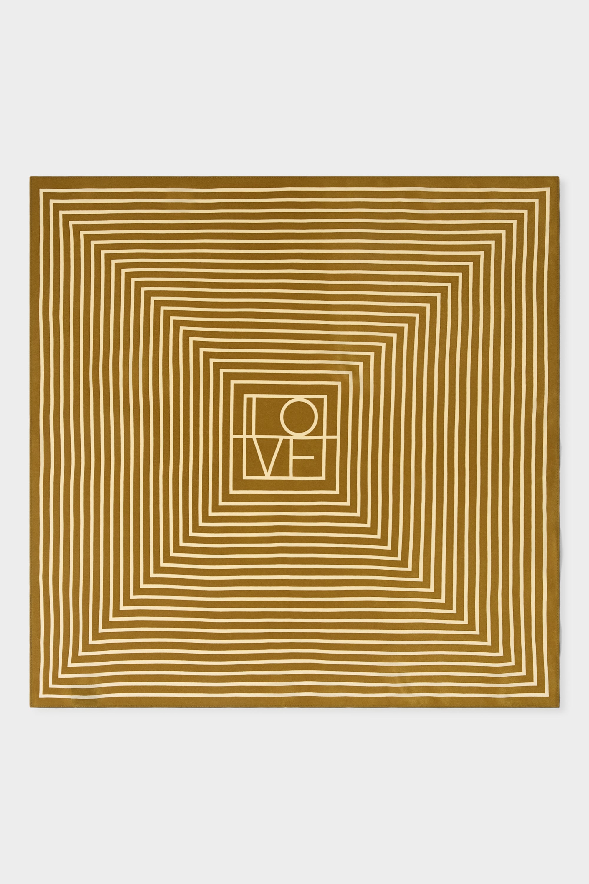 GWD Square Silk Scarves, Blue and Olive