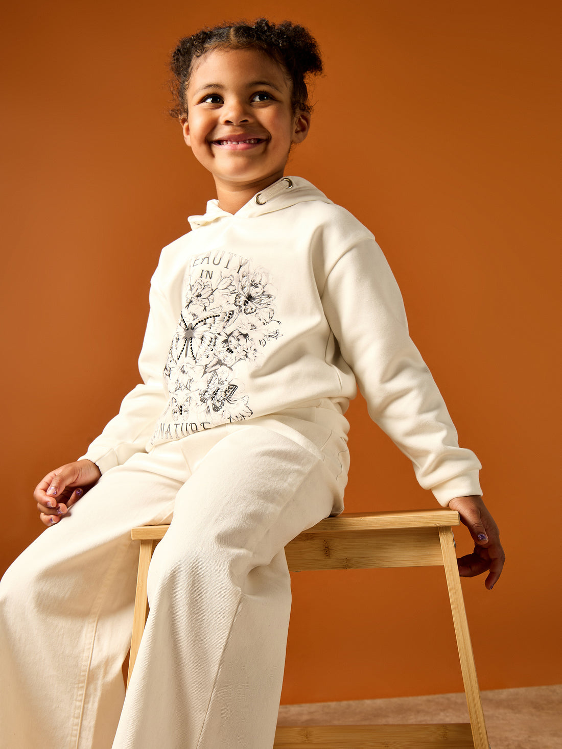 GWD Sunny Butterfly Print Sweatshirt Hoody