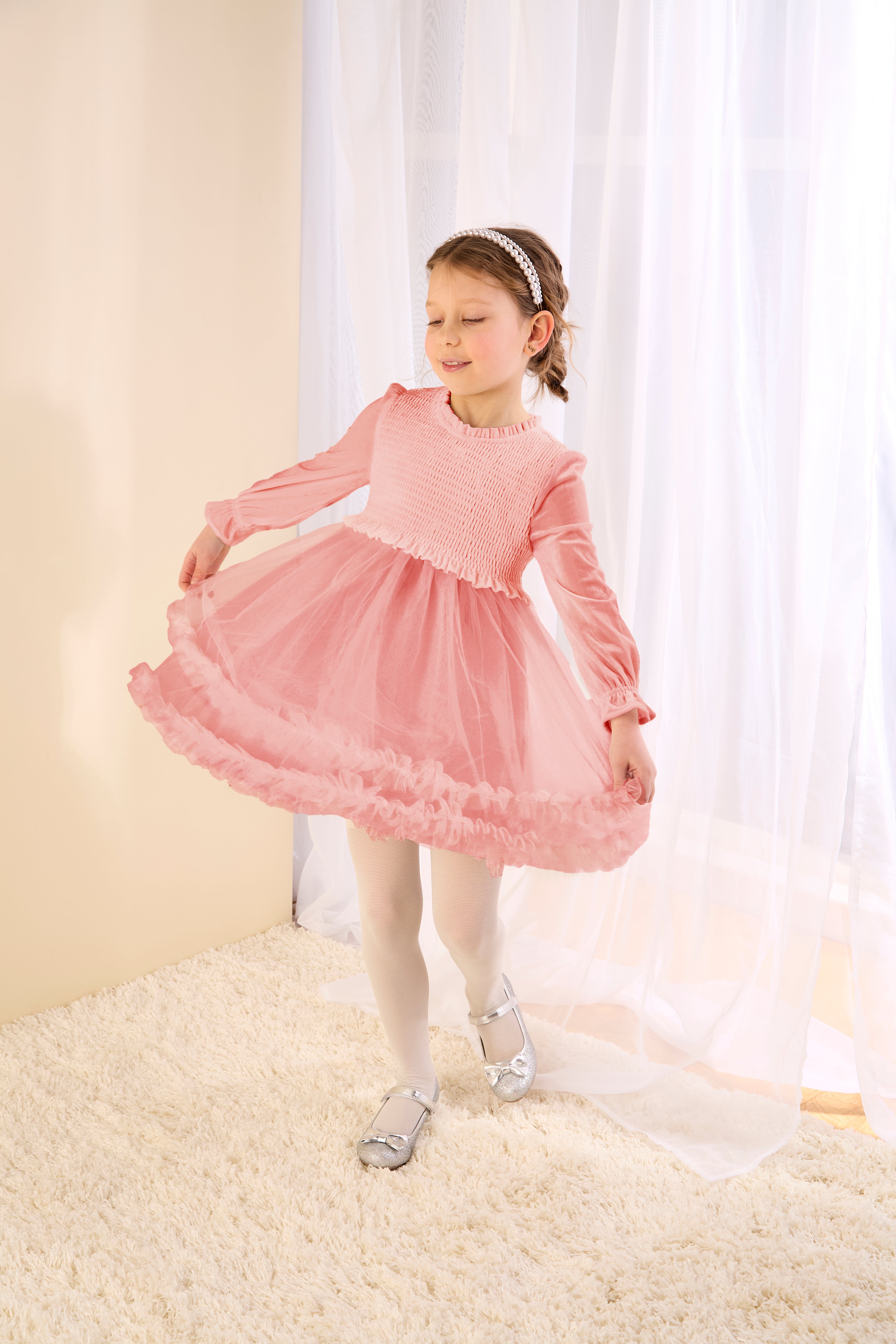 GWD Velvet Grace Frill Dress