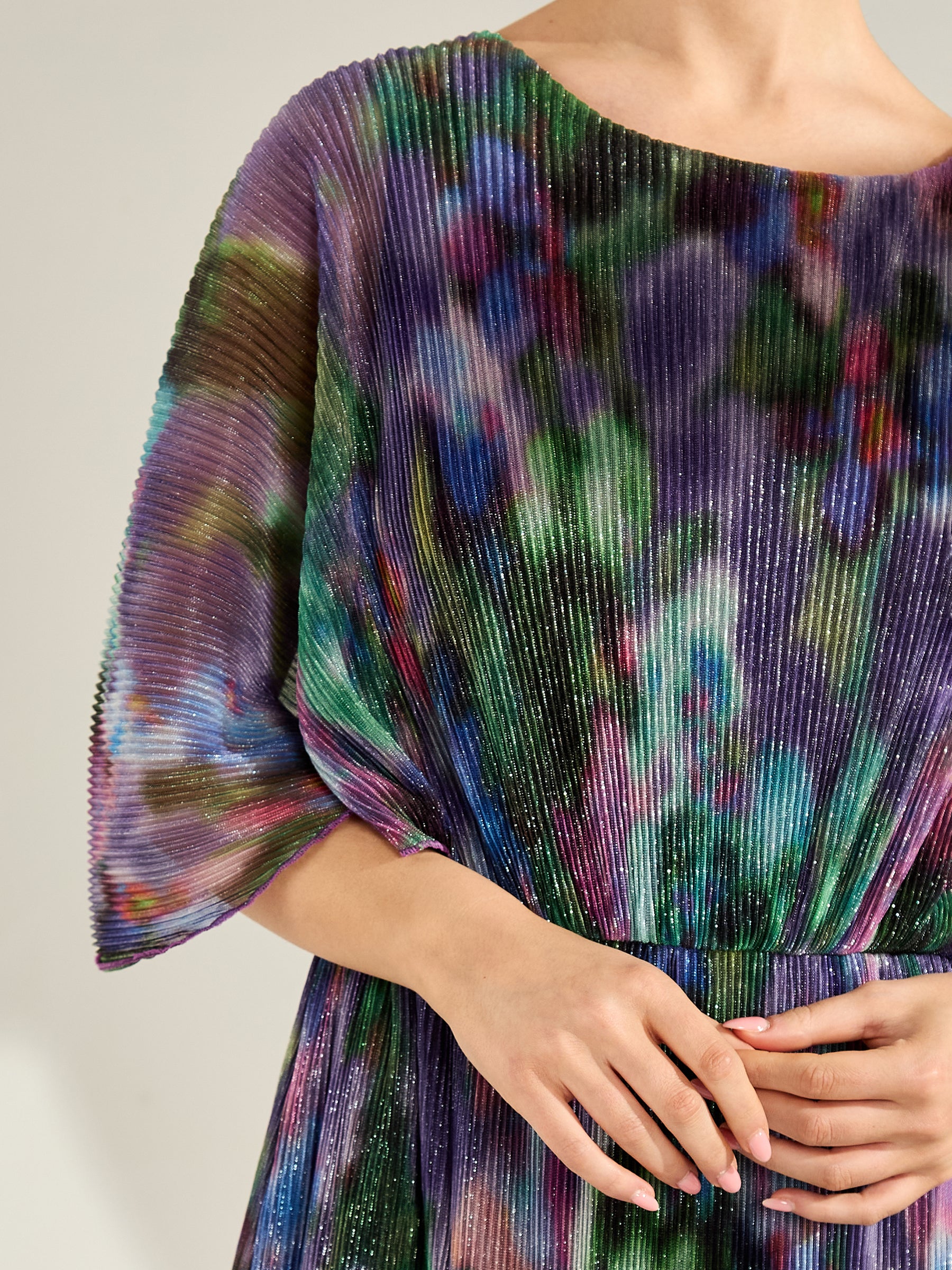 GWD Cameron Printed Metallic Maxi Dress