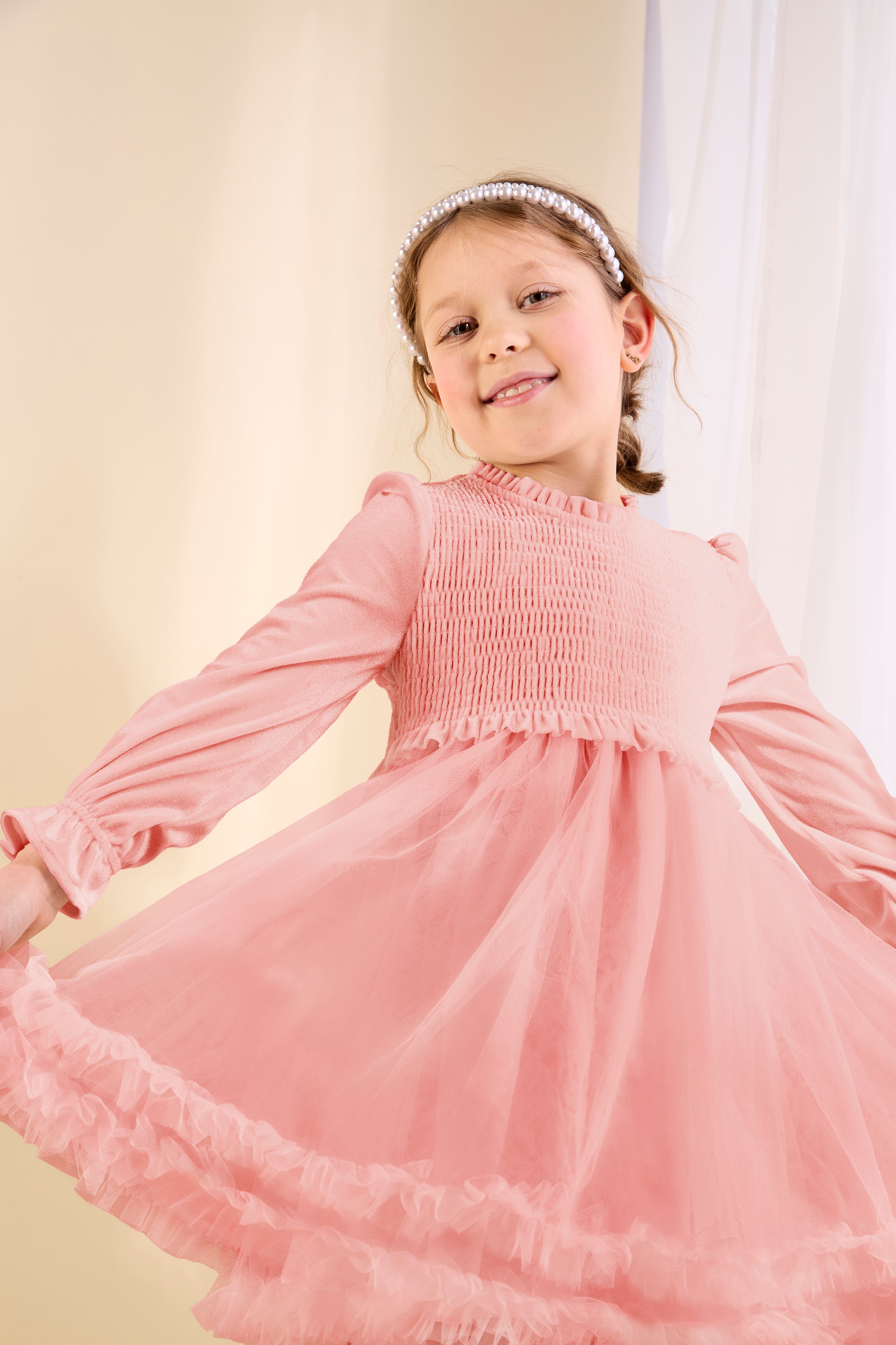 GWD Velvet Grace Frill Dress