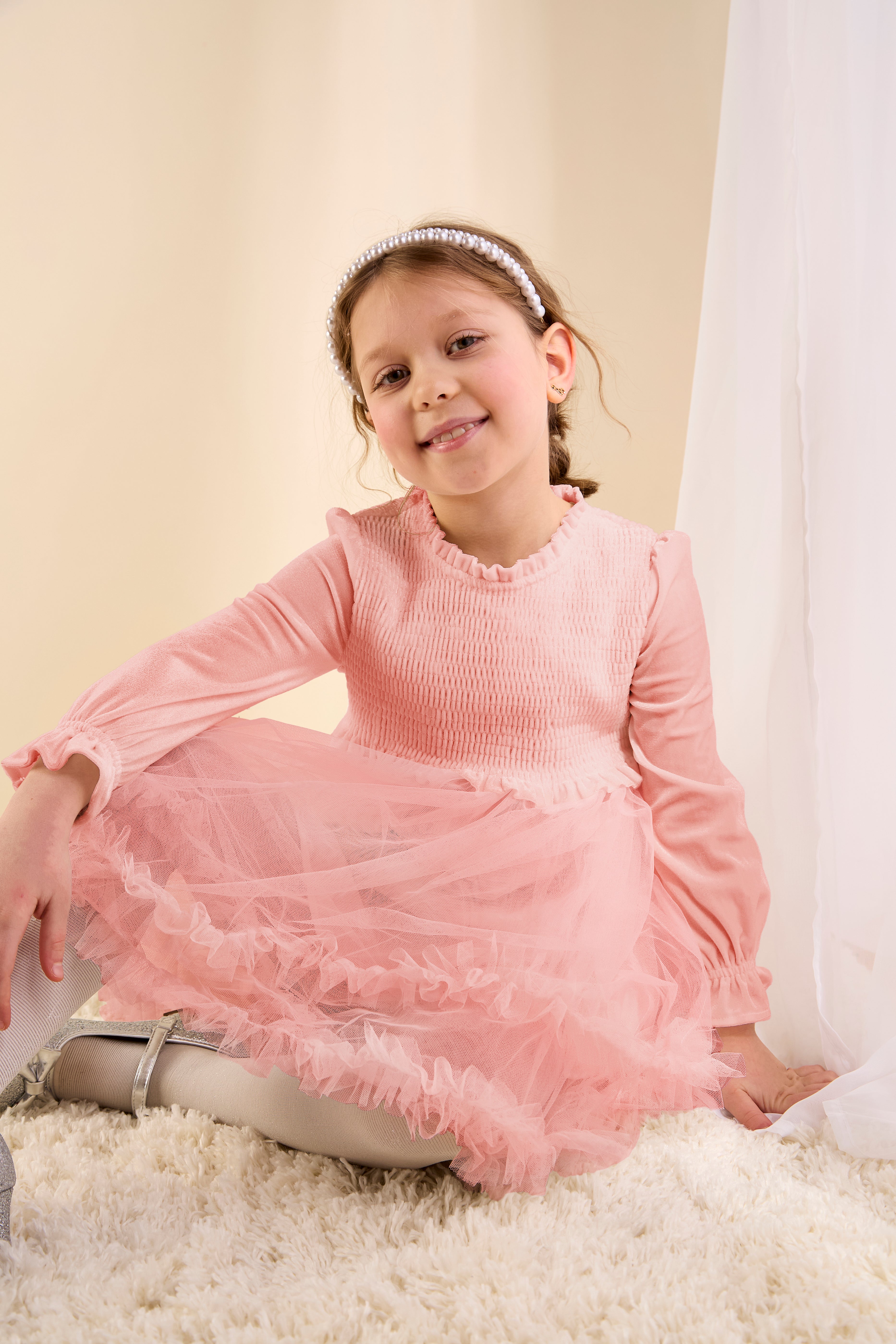 GWD Velvet Grace Frill Dress