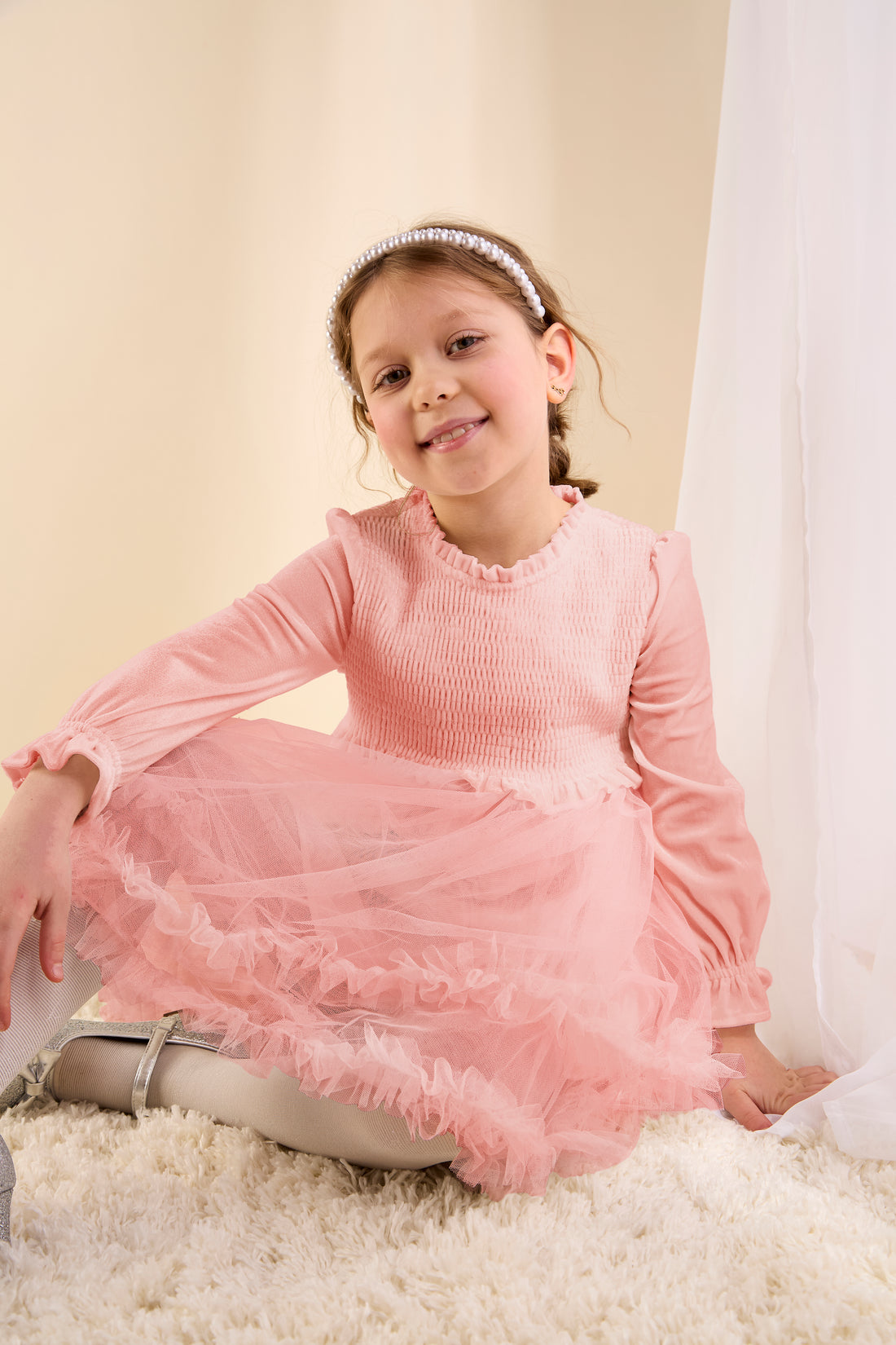 GWD Velvet Grace Frill Dress