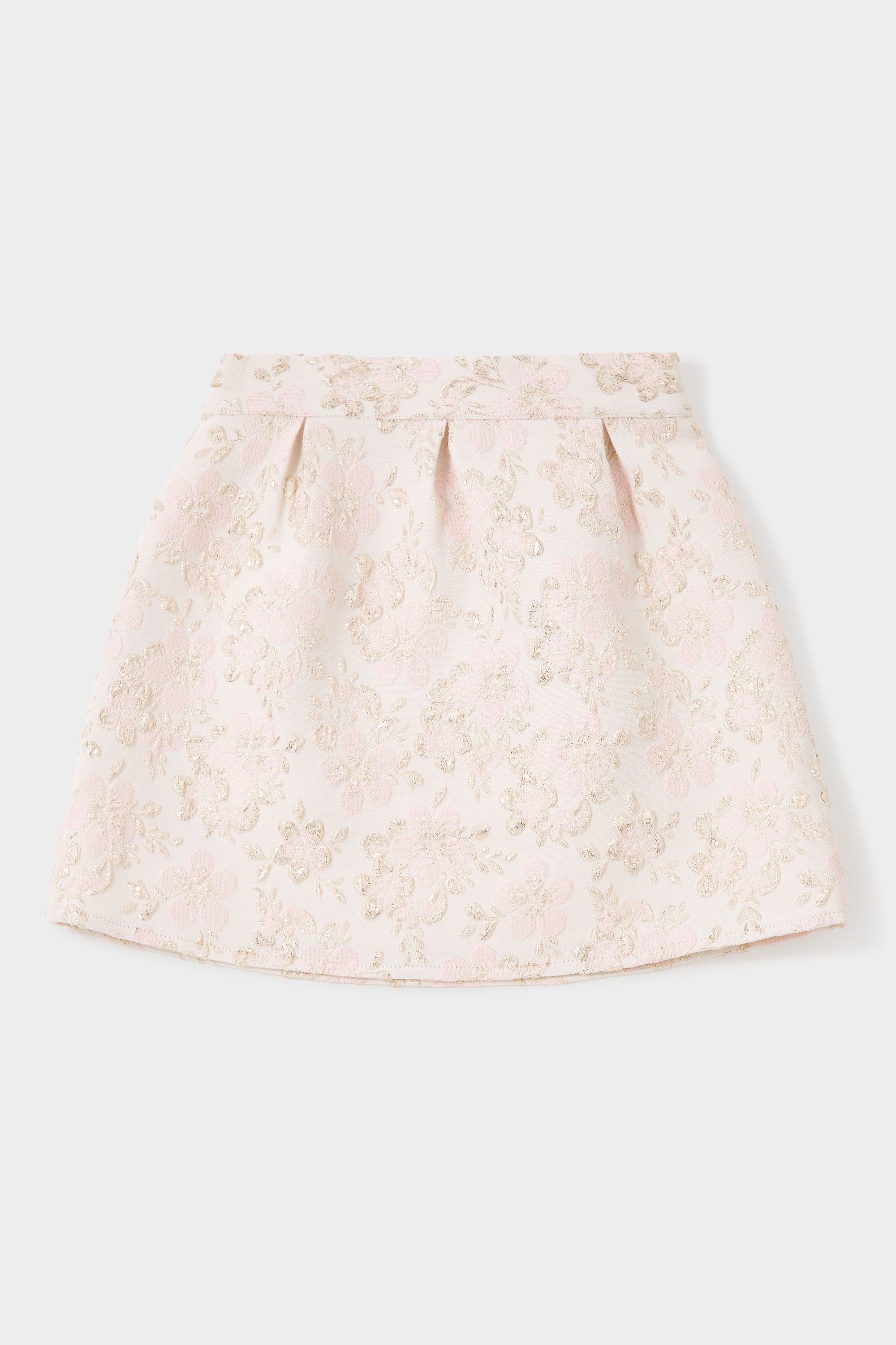 GWD Sky Embroidered Metallic Floral Jacquard Skirt