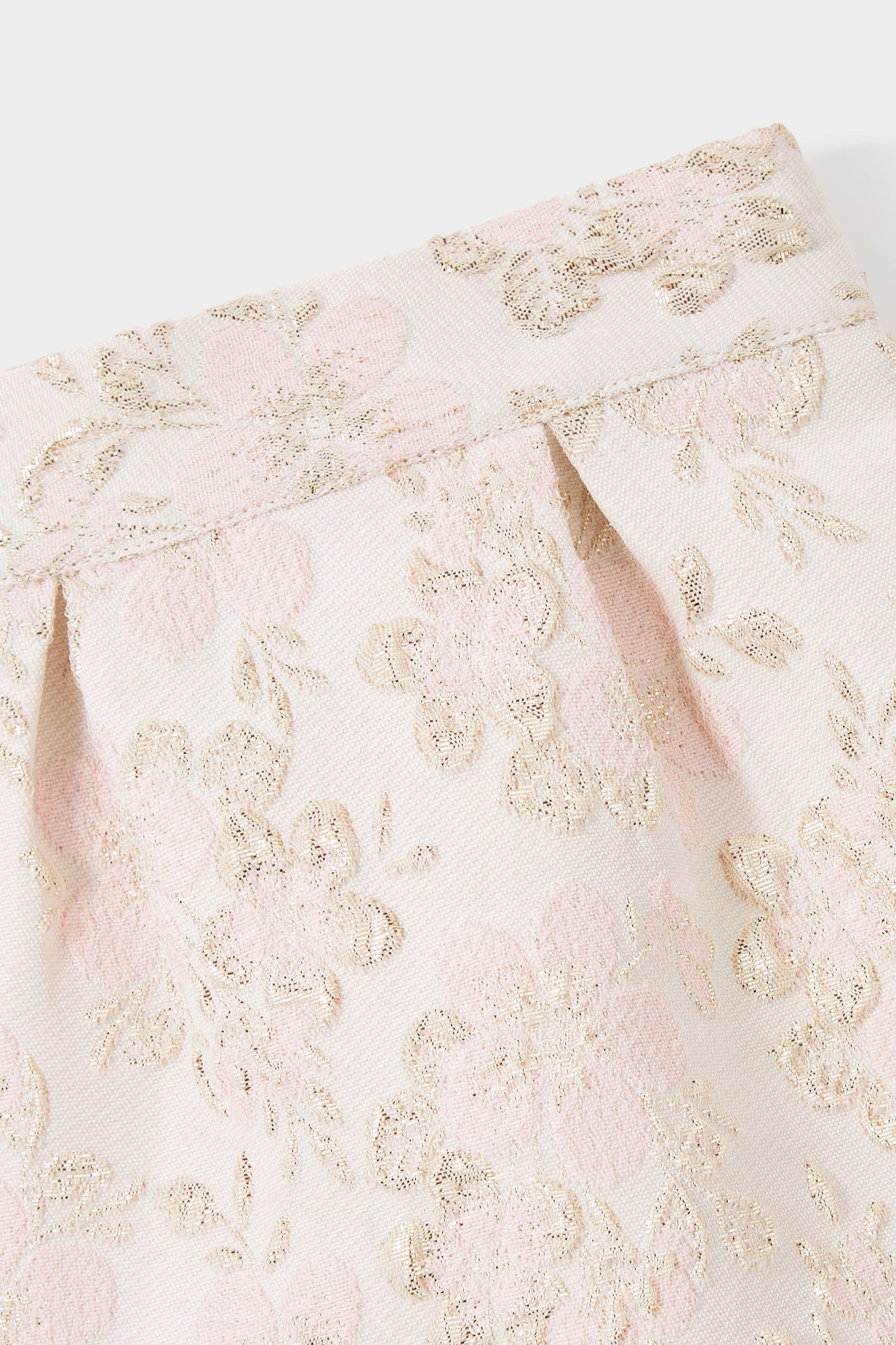 GWD Sky Embroidered Metallic Floral Jacquard Skirt