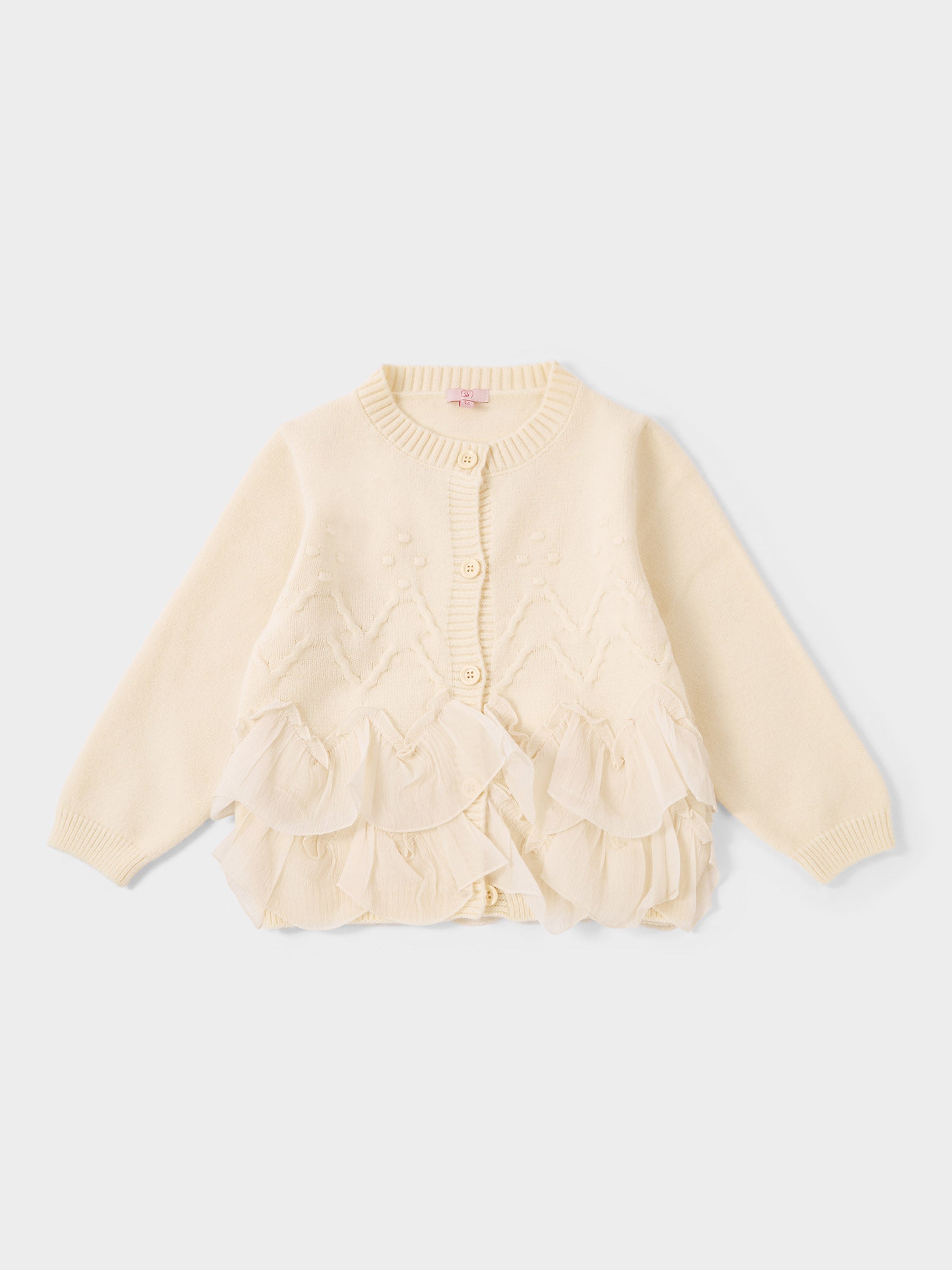 GWD Snowflake Ruffle Cardigan