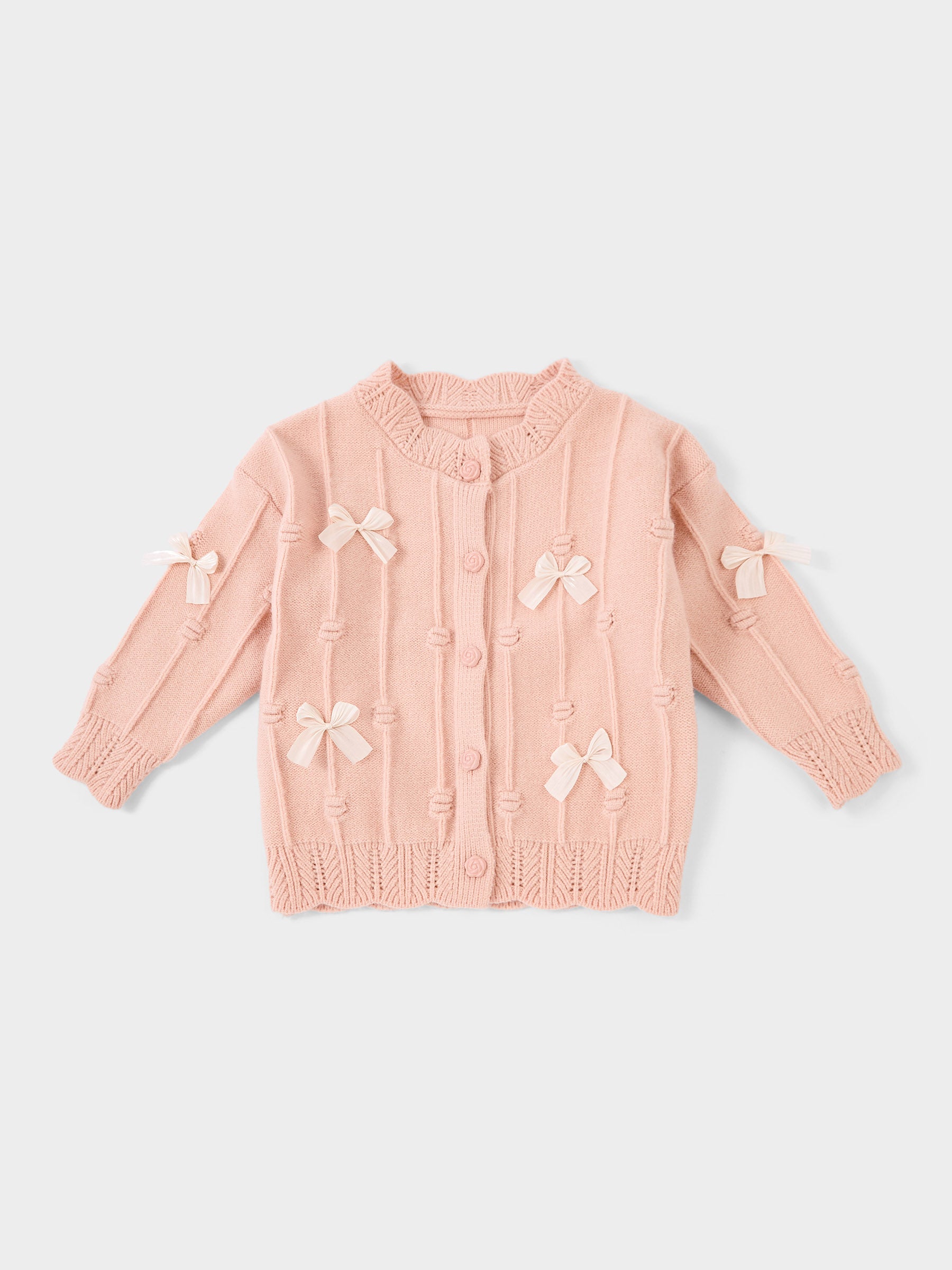 GWD Twinkle Bow Pink Cardigan