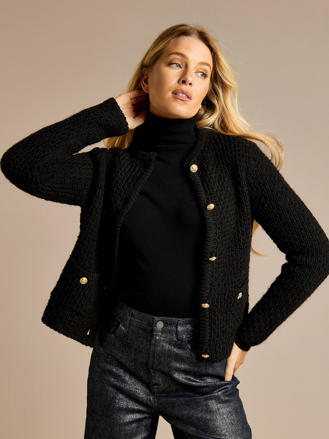 GWD Emilia Chucky Knit Button Cardigan