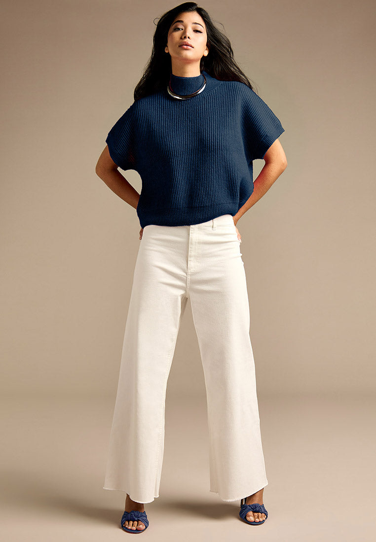GWD Parker Navy Chunky Knit Jumper